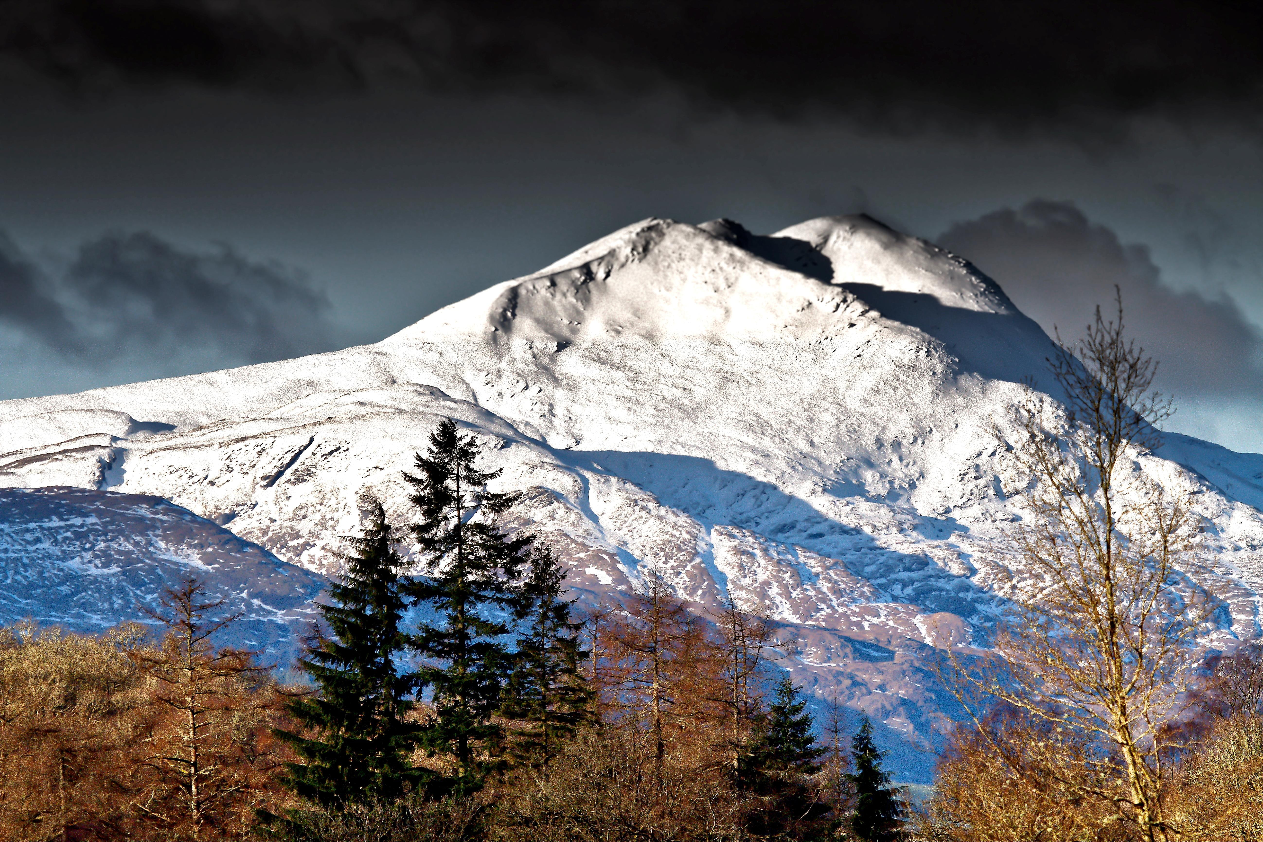 slopes, mountain, snow, winter, peaks, 5K, HD Wallpaper