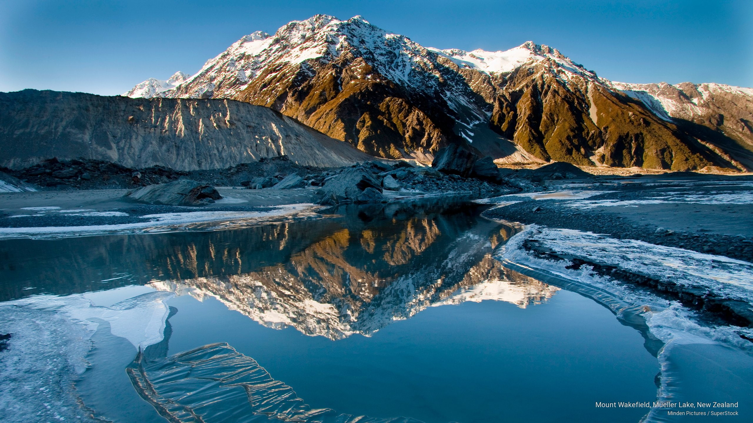 lake, mount, Oceania, wakefield, zealand, 2K, new, mueller, HD Wallpaper
