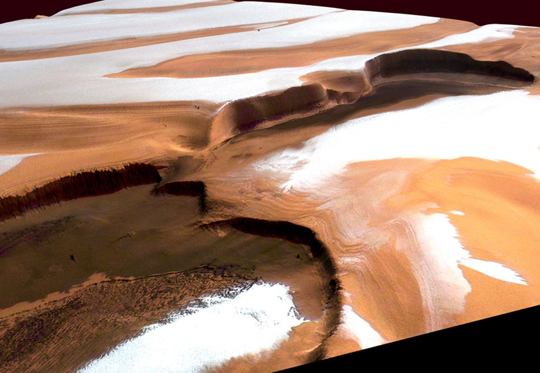 europe, esa, north, spaceice, dust, martian, pole, 720P, 1738x1200, HD Wallpaper