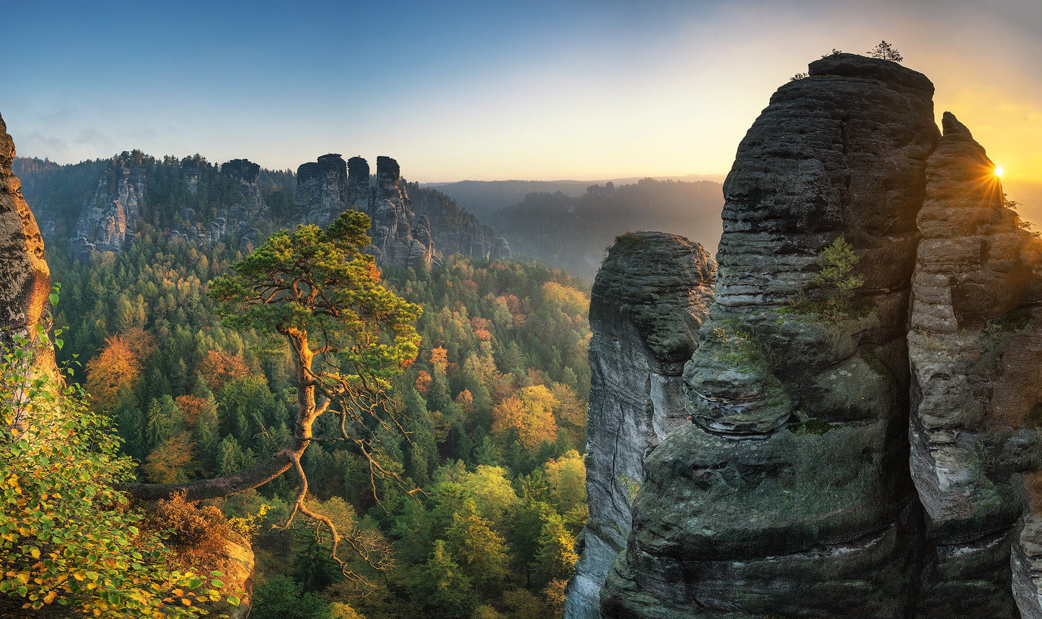 no people, mountain, formation, scenics - nature, landscape, non-urban scene, tree, idyllic, 1080P, tranquil scene, land, plant, solid, eroded, tranquility, HD Wallpaper