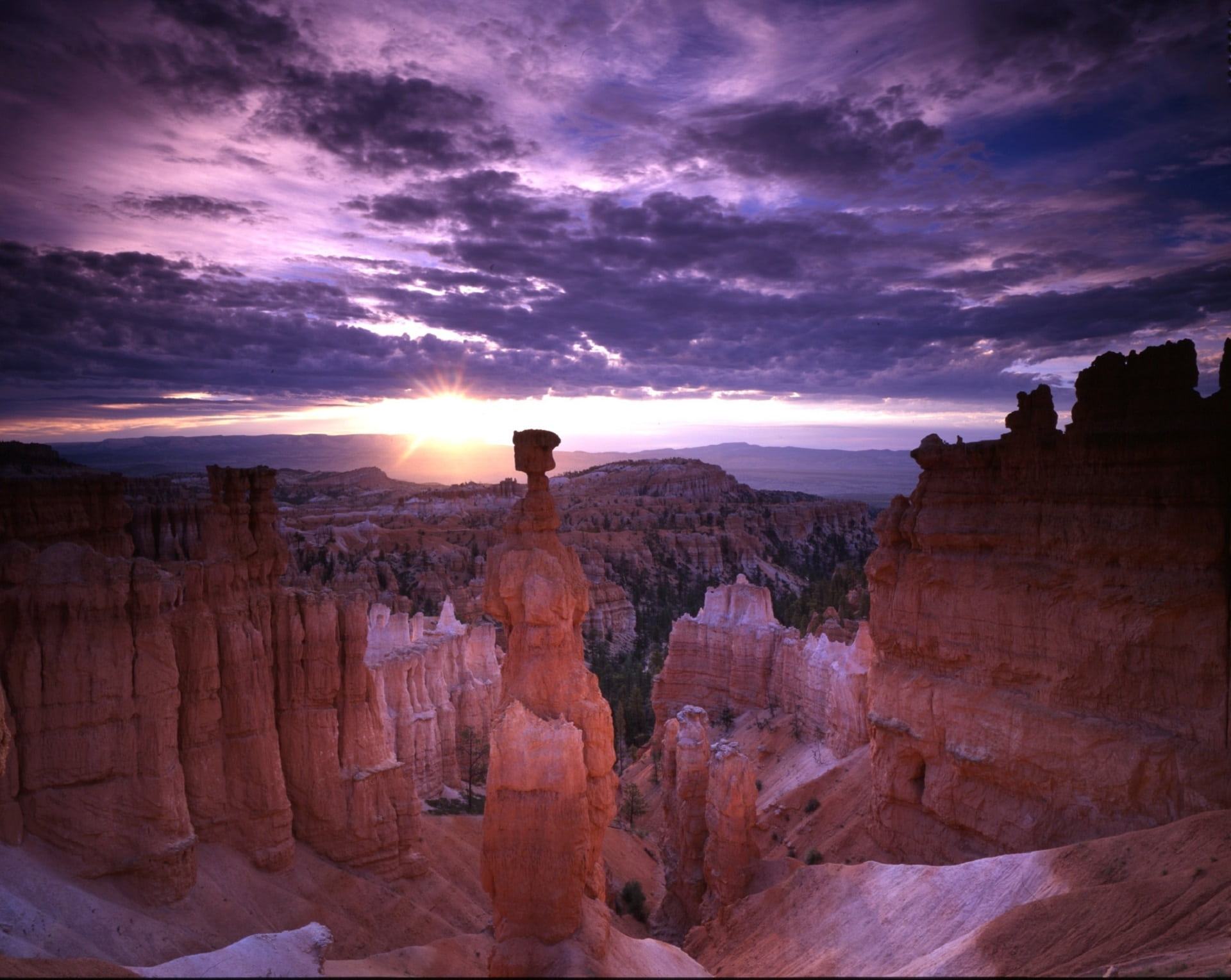 rock formation, sky, cliff, hoodoo, clouds, scenics - nature, tranquility, national park, idyllic, colorful, 1080P, scenics, adult, thors hammer, bryce canyon, HD Wallpaper