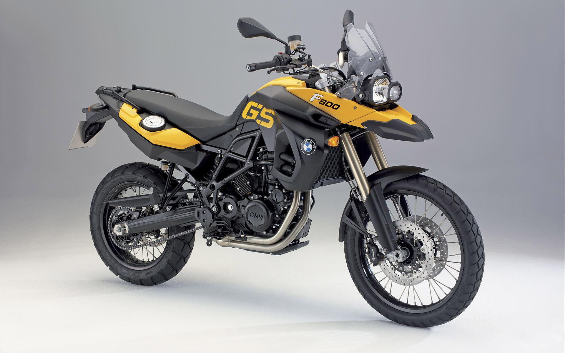 fgs, 1920x1200, motorcycles, red, motorcycle, yellow, bmw, 1080P, bmw f800gs, HD Wallpaper