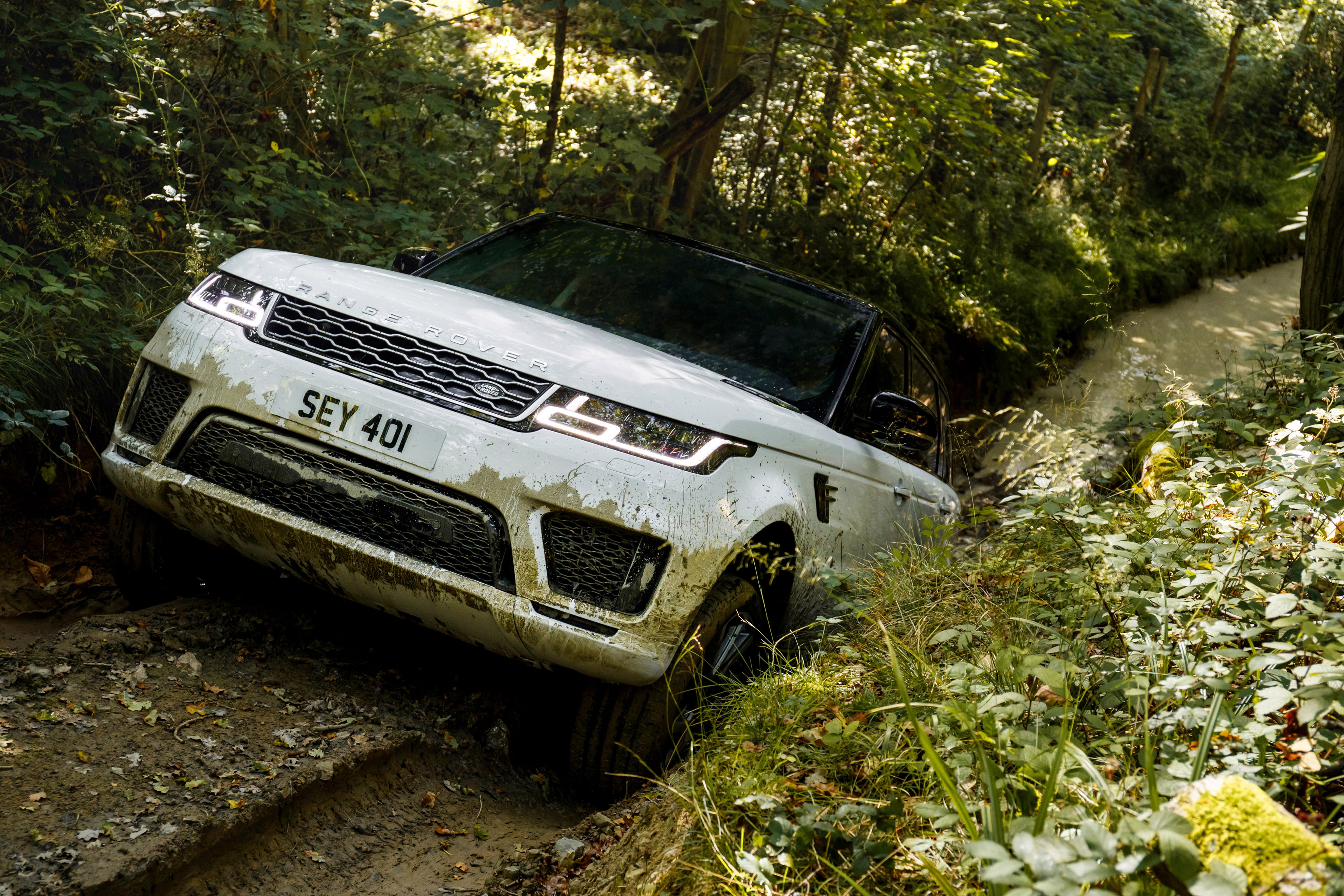 2018, Off-roading, 4K, Range Rover Sport P400e Autobiography, 4K, HD Wallpaper