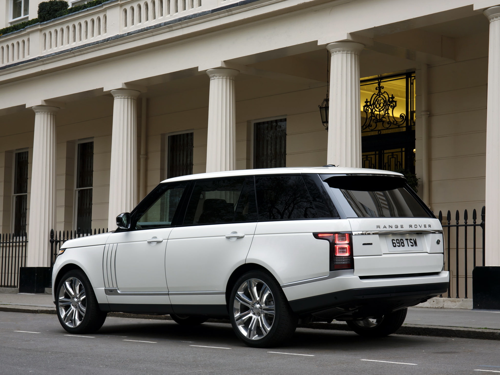 range, suv, black, 1080P, 2014, lwb, rover, l405, autobiography, uk spec, HD Wallpaper