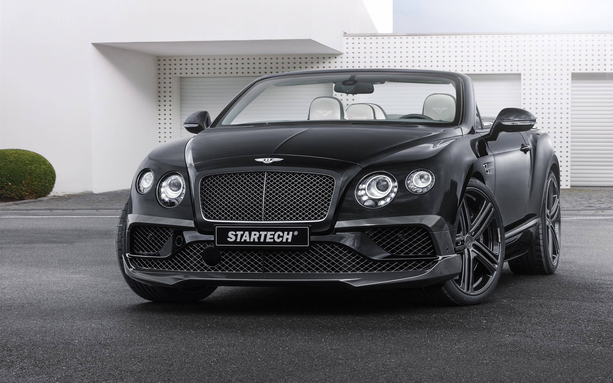 Bentley, 2015, Front, Startech, View, Continental, Car, Black, 2K, HD Wallpaper
