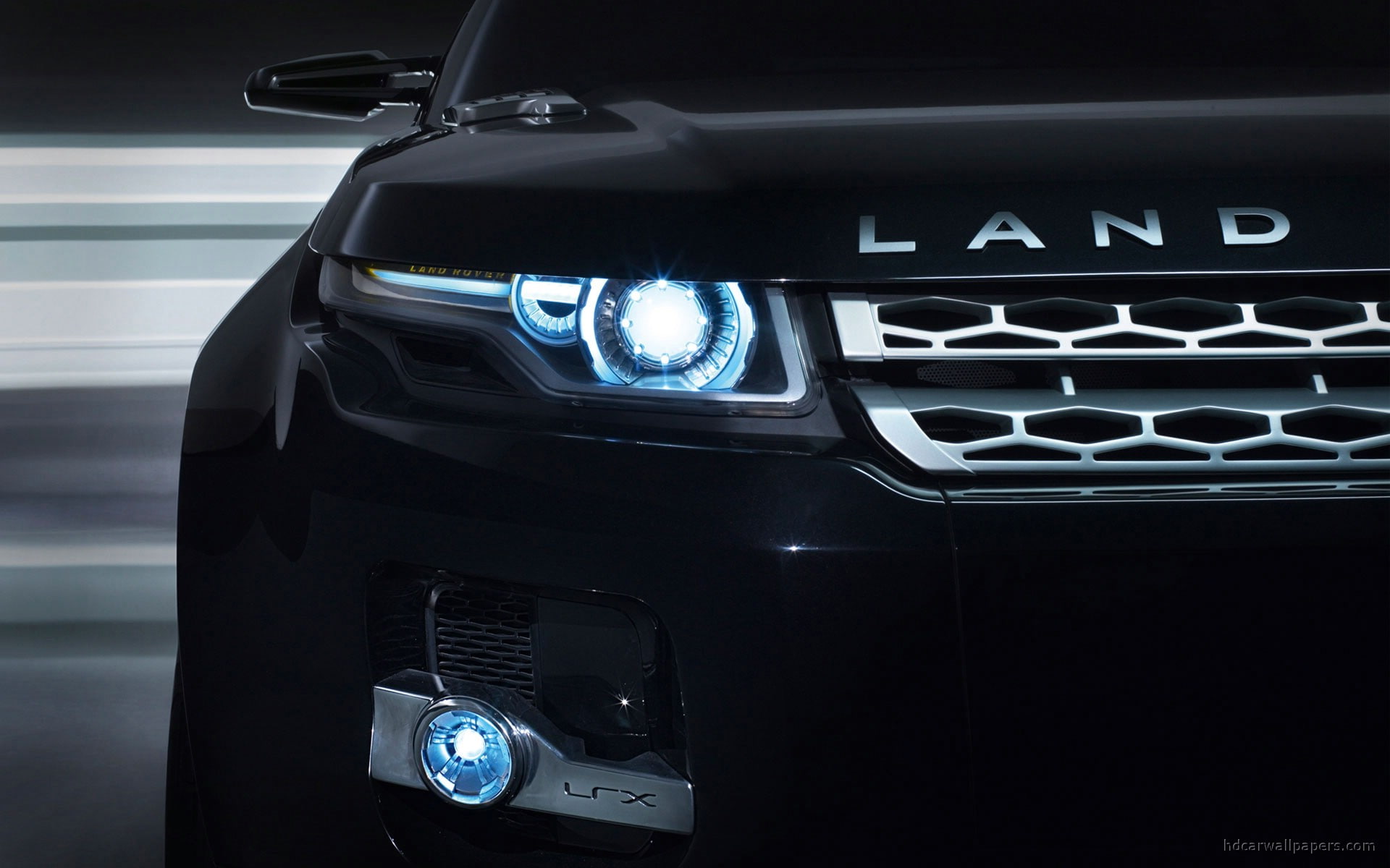 lrx, Concept, no people, electric lamp, indoors, illuminated, headlight, transportation, chrome, vehicle hood, Rover, motor vehicle, car, metal, lighting equipment, HD Wallpaper
