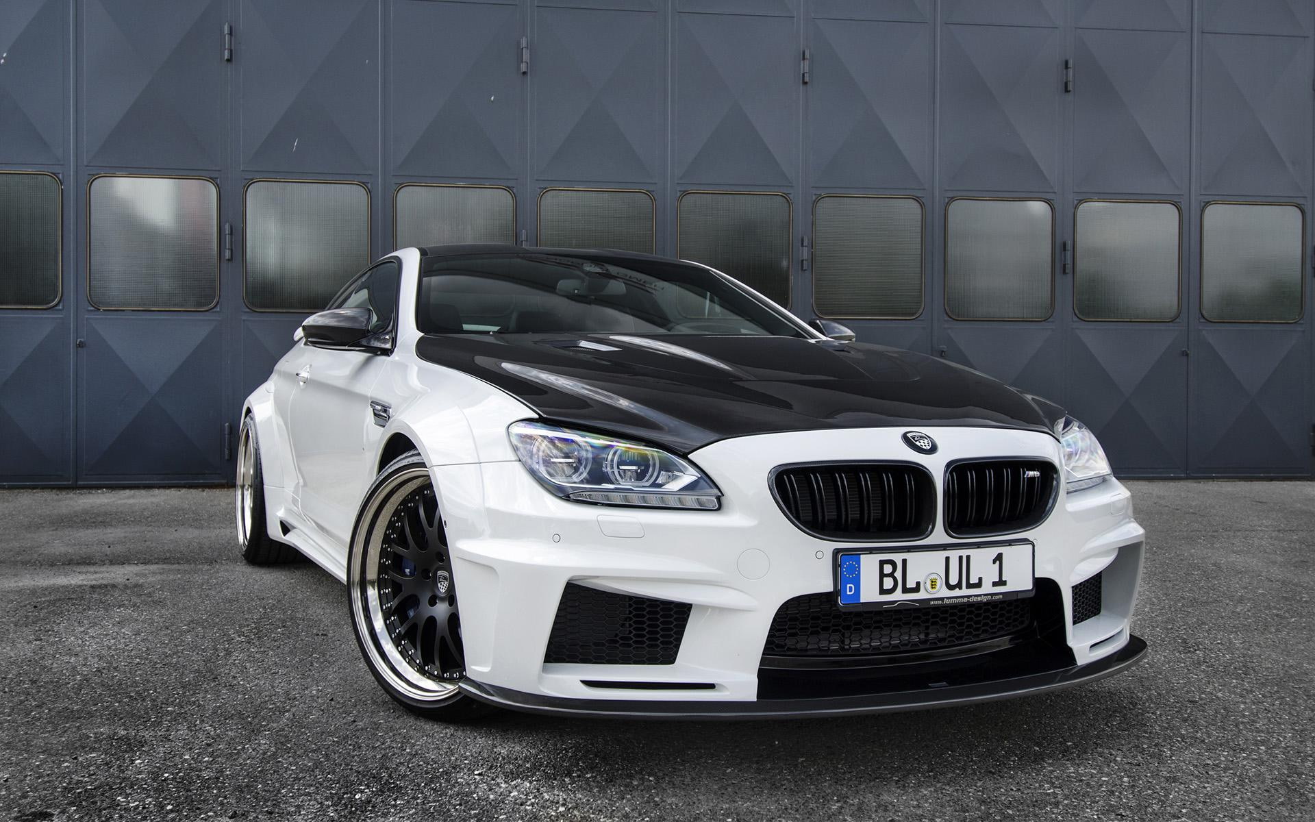 m, black, bmw, cars, 1080P, design, 2013, white, coupe, lumma, HD Wallpaper