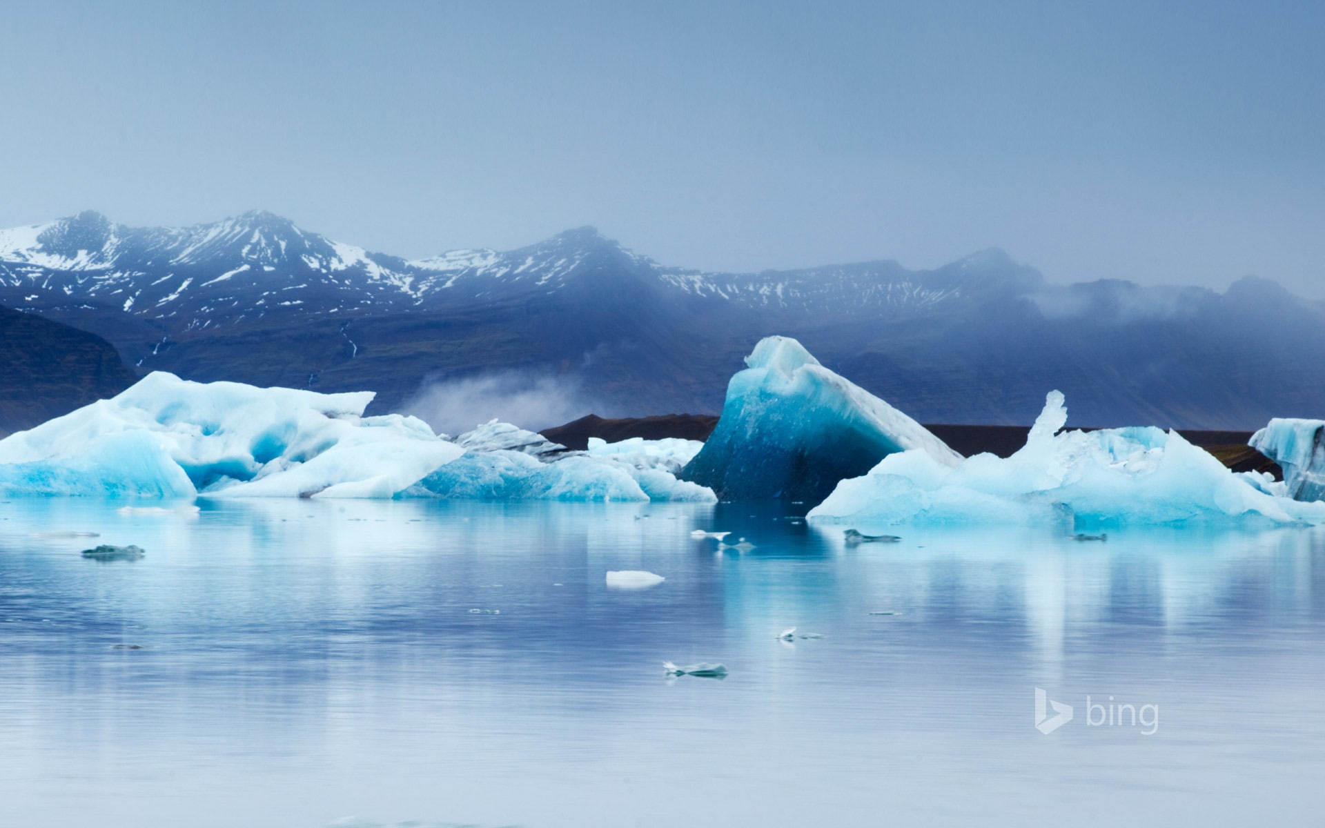 outdoors, desktop, melting, water, ice, floating on water, lake, bing, beauty in nature, environment, turquoise colored, tranquil scene, iceberg, 1080P, HD Wallpaper