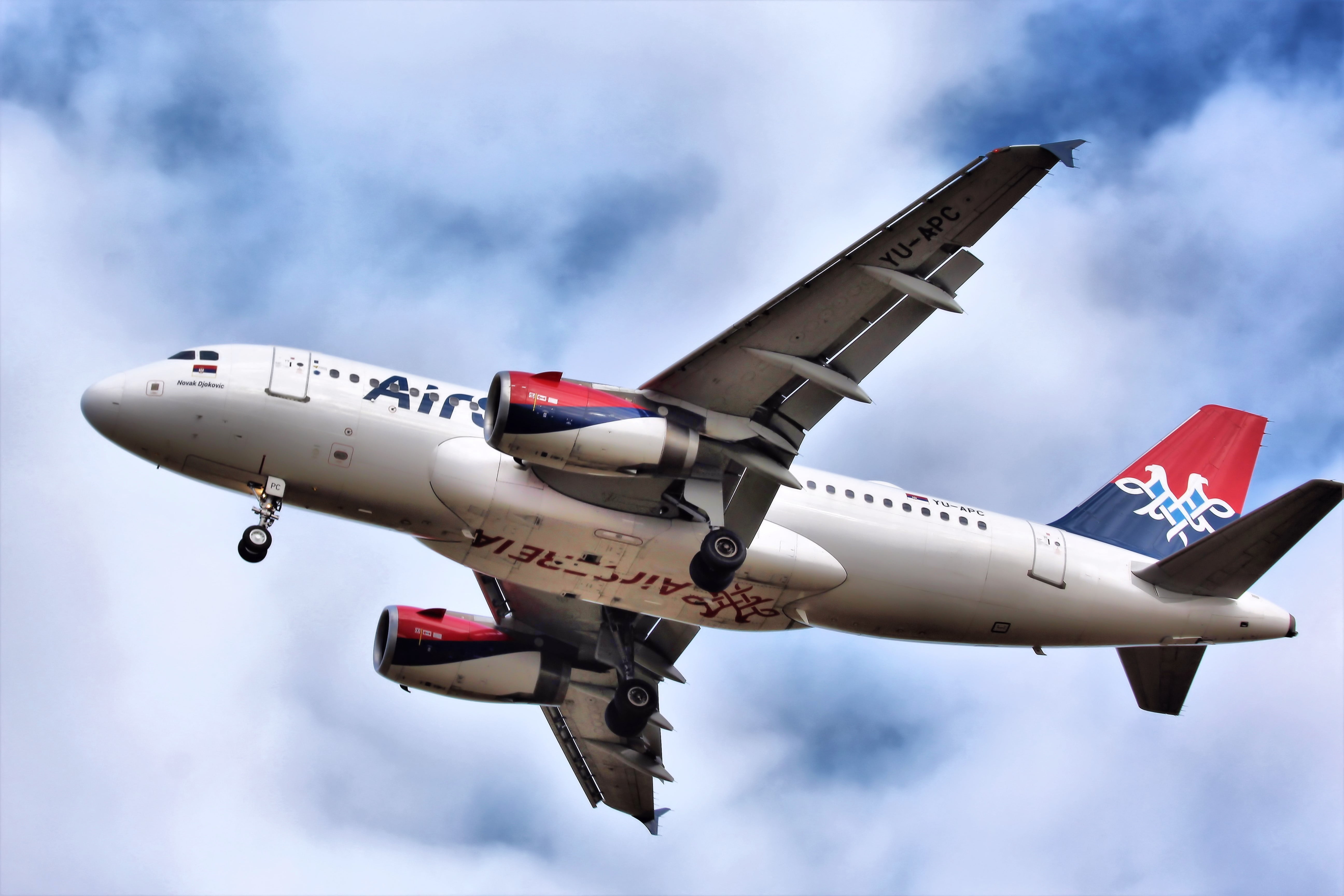 YU-APC Air Serbia Airbus A319-100, YOUR PHOTO, SO, 5K, Air Serbia, YU-APC, aircraft, spotting, Airbus, A319-100, HD Wallpaper