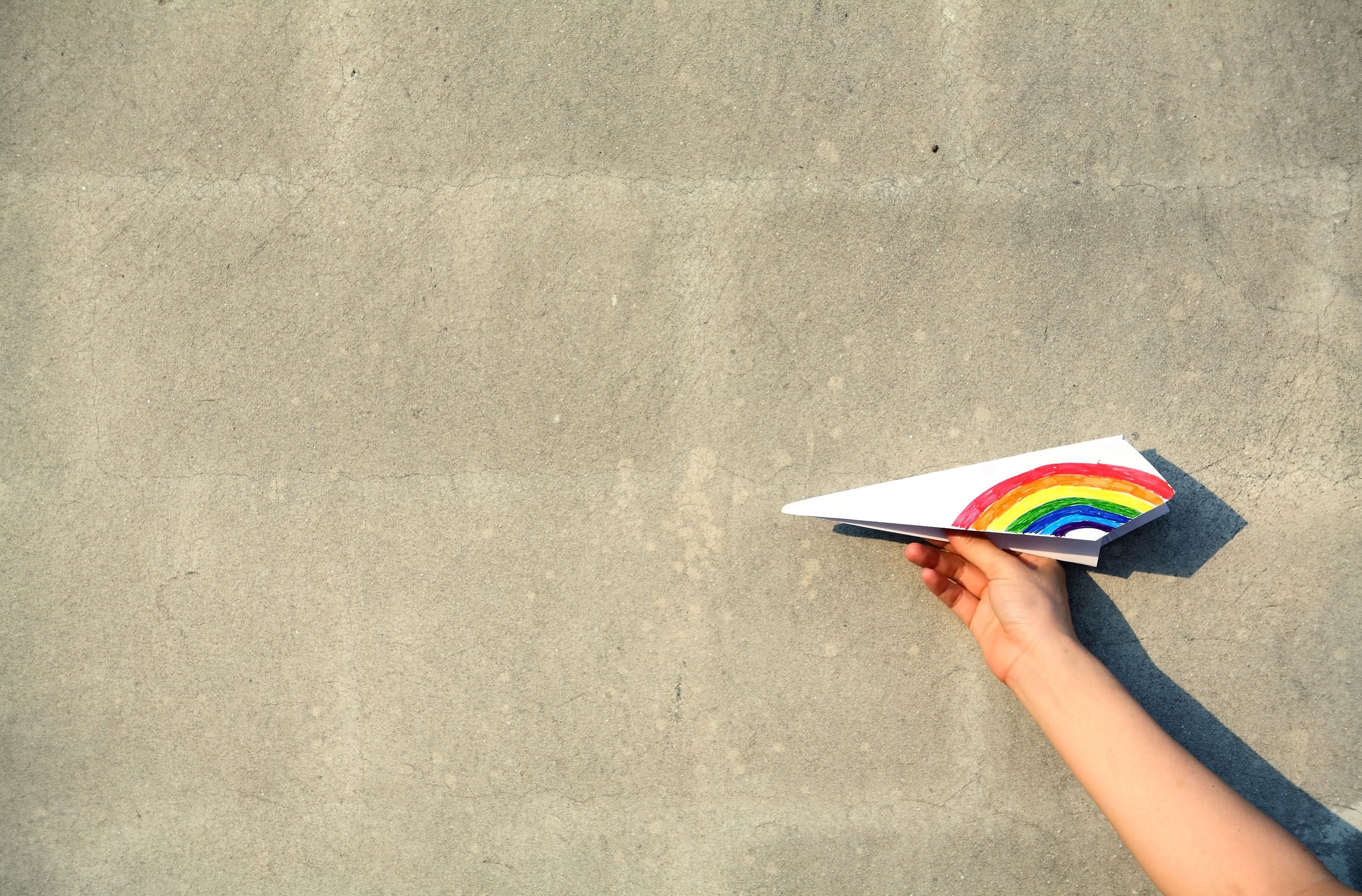 backgrounds, full screen, book, people, boy, education, females, personal perspective, human limb, finger, girl, women, hand, paper airplane, HD Wallpaper