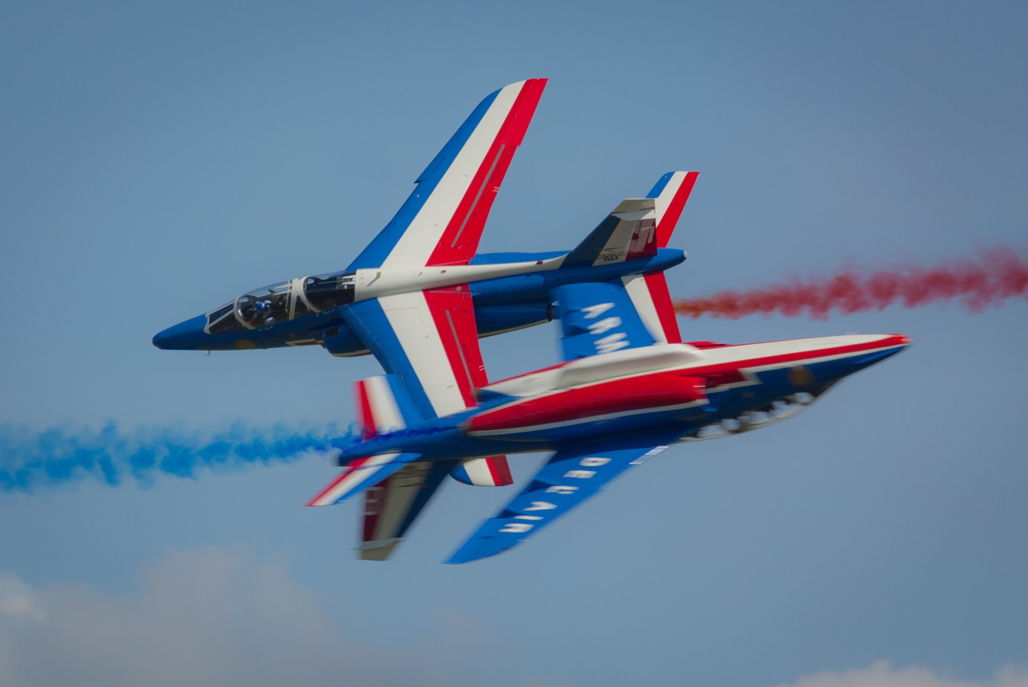alpha, air, force, 1080P, aircraft, aviation, contrails, acrobatic, france, patrouille, jet, HD Wallpaper