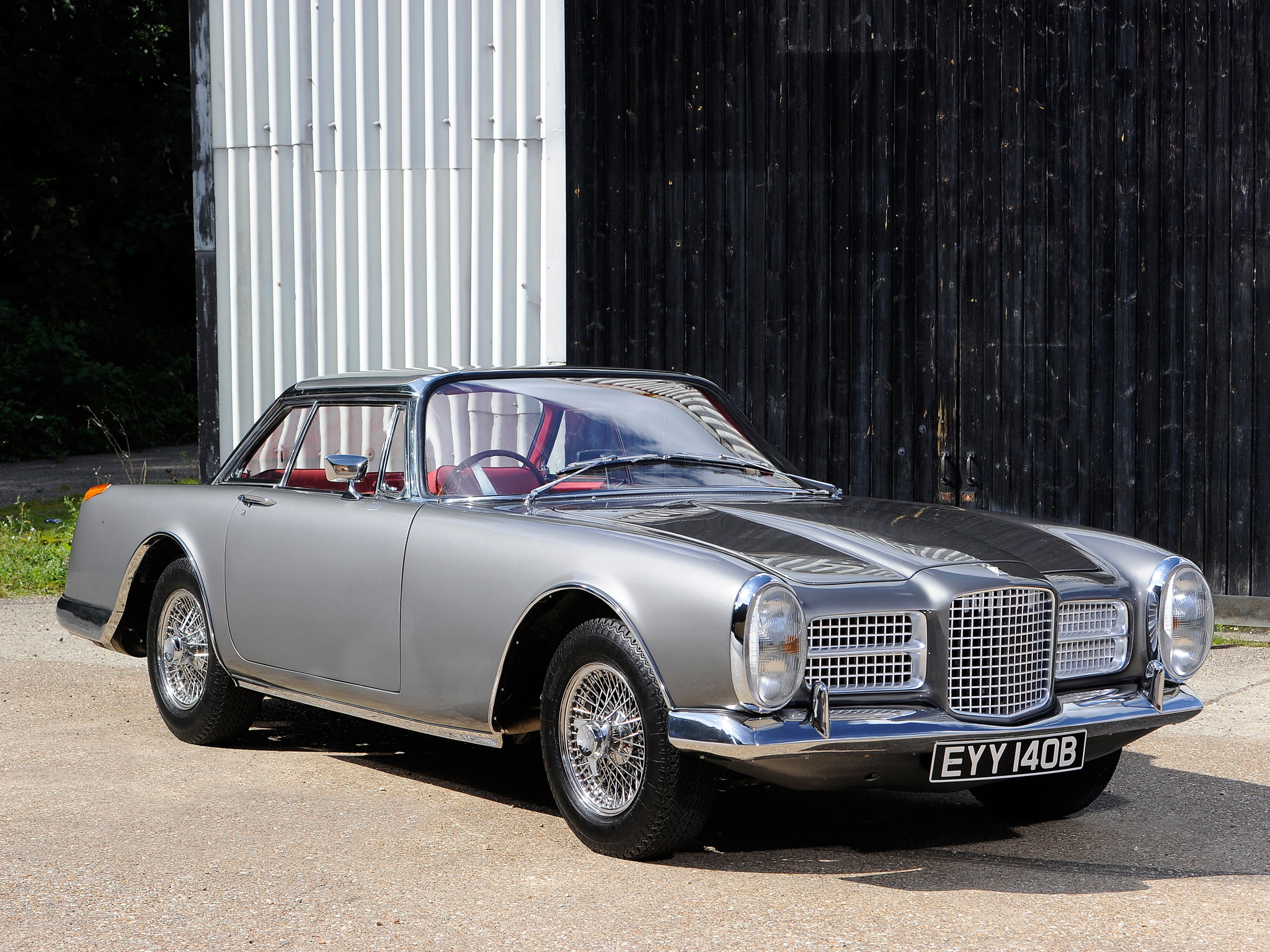 1964, facel ii, supercar, 1080P, uk spec, classic, vega, facel, HD Wallpaper