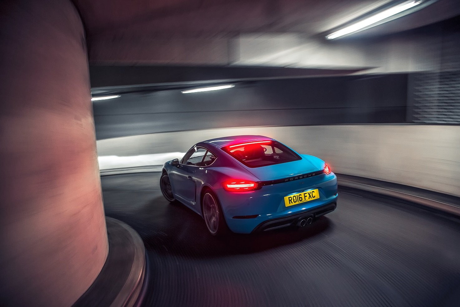 blue, 720P, 2016, porsche, 718, cars, (982c), uk-spec, cayman, HD Wallpaper