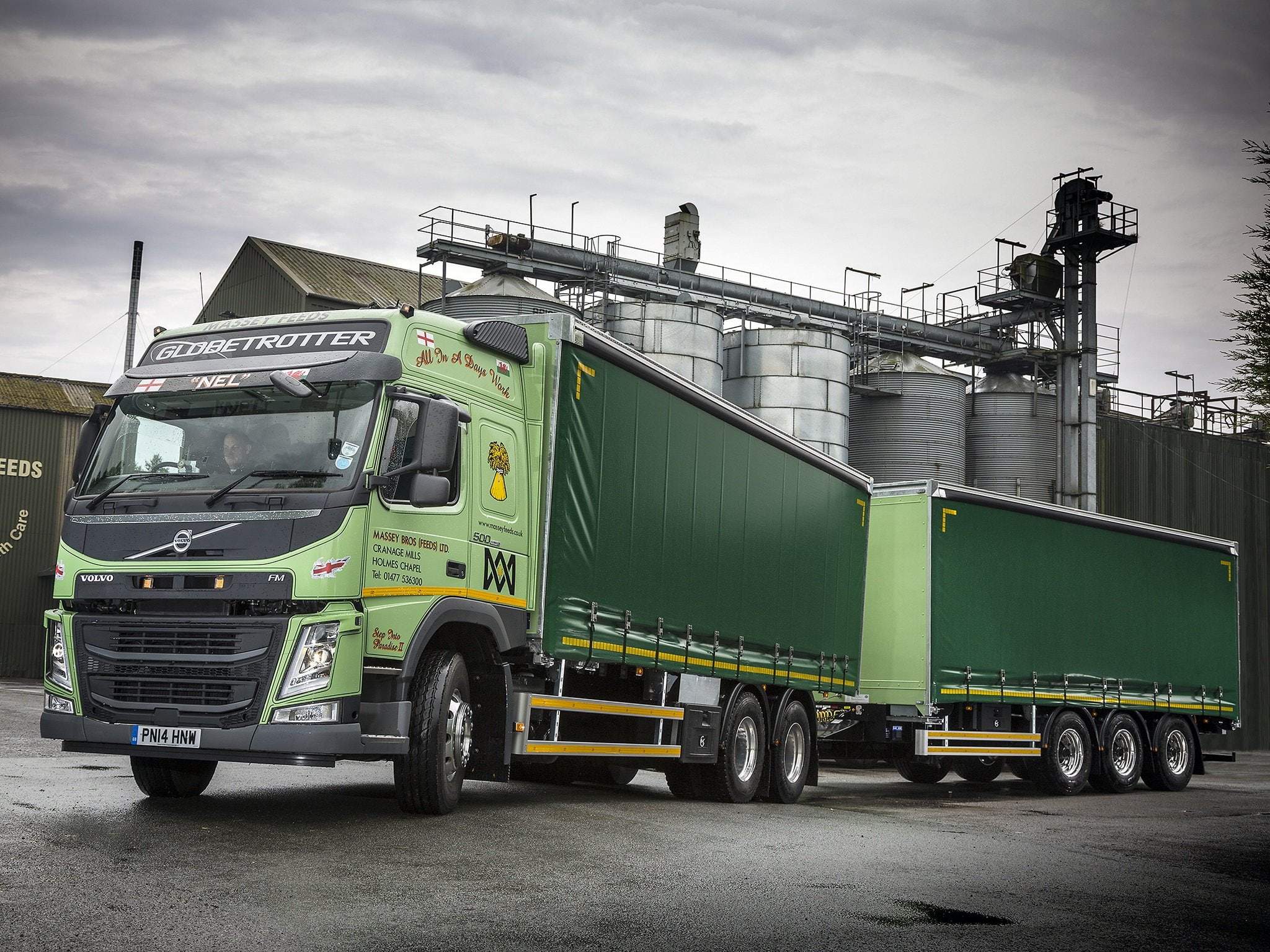 6x2, 2013, uk-spec, 1080P, f-m, volvo, semi, 500, tractor, HD Wallpaper