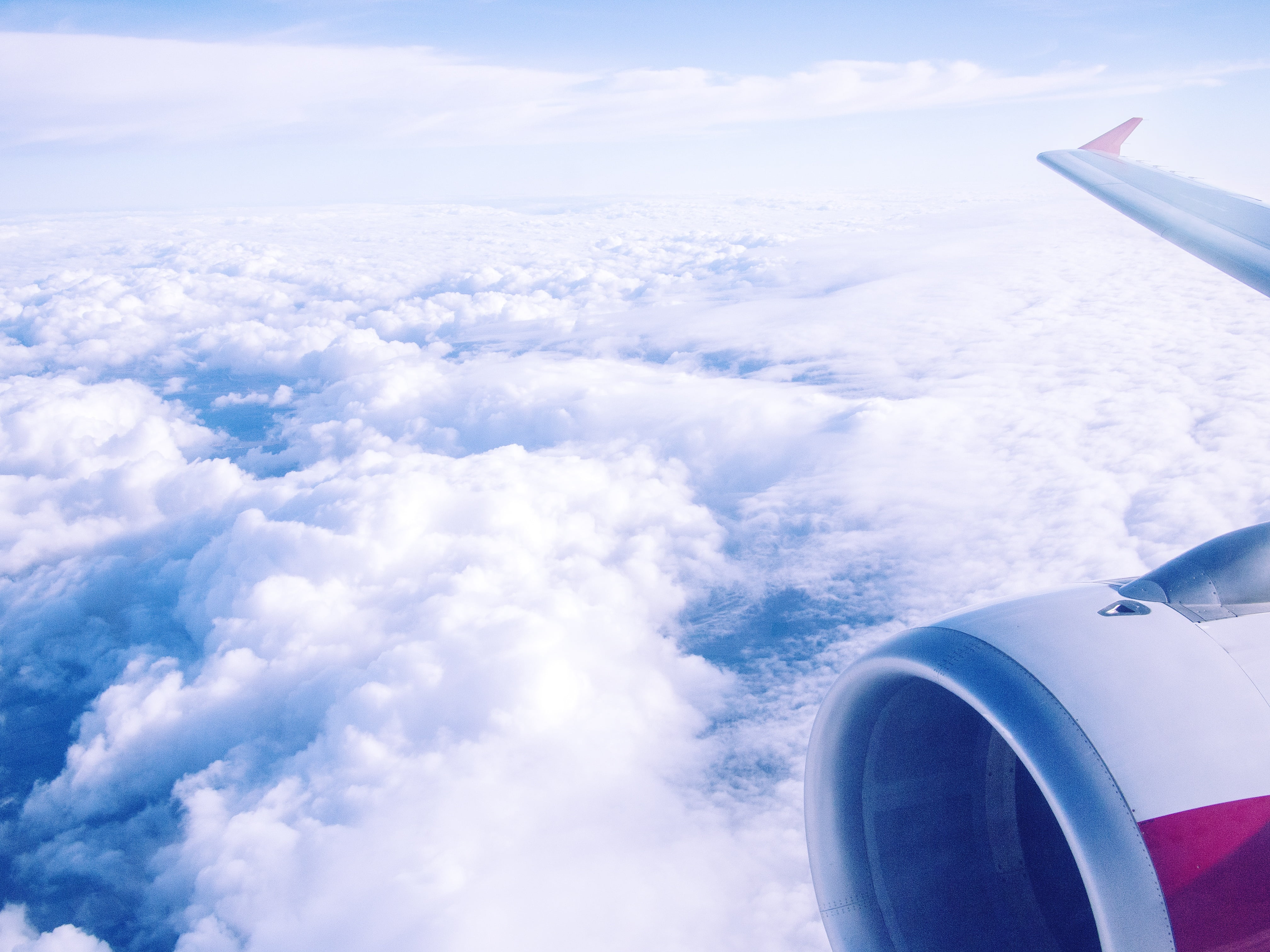 scenics - nature, flying, jet engine, clouds, tourism, vacation, outdoors, cloudscape, transportation, above, no people, white, tourist, aerial view, nature, HD Wallpaper