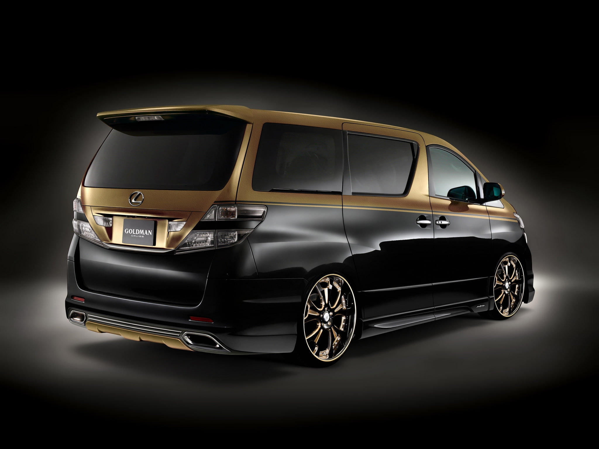 damd, vellfire, toyota, 2008, ggh20w, 1080P, cruise, tuning, van, goldman, HD Wallpaper