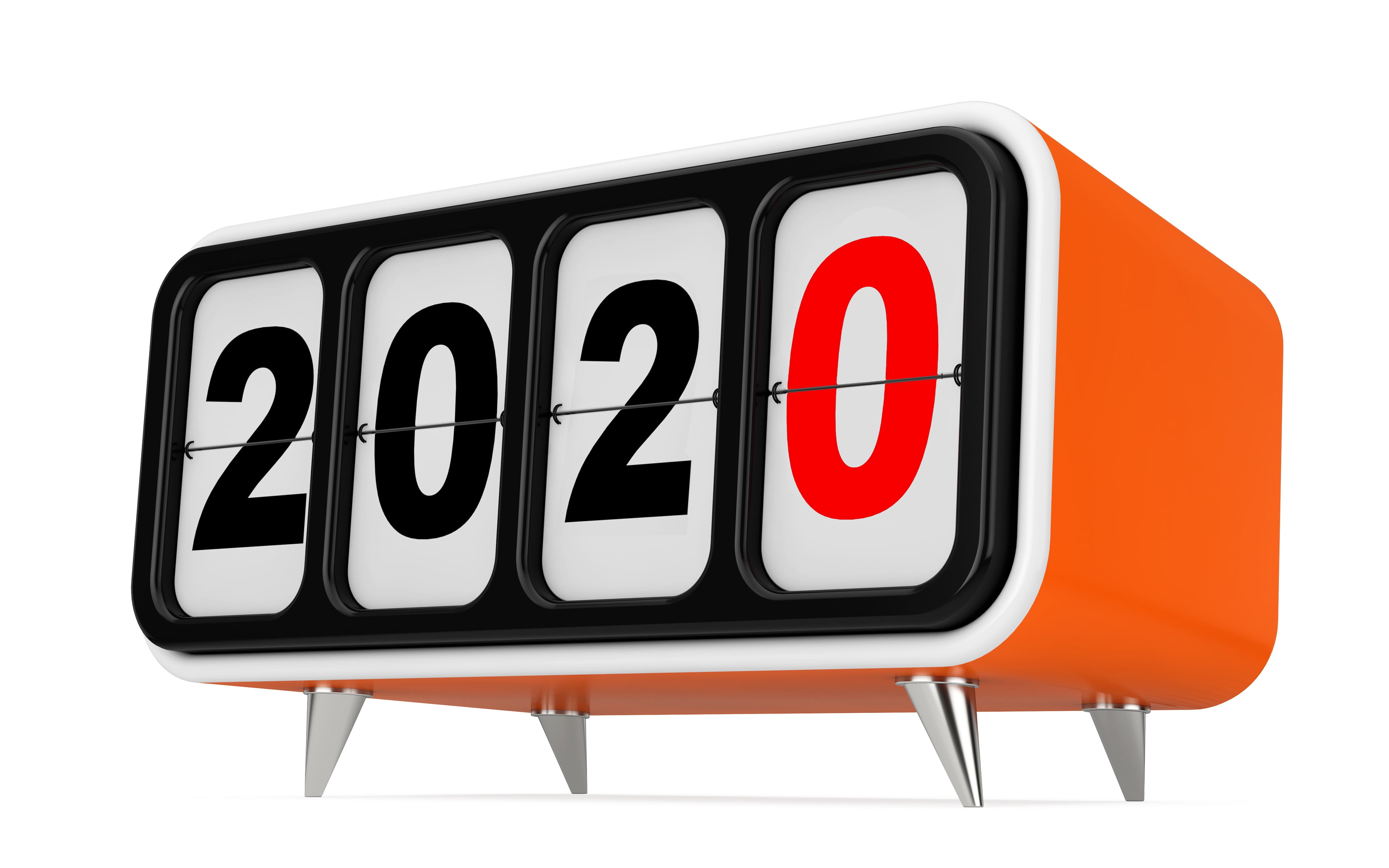 2020, New Year, holiday, 4K, watch, HD Wallpaper
