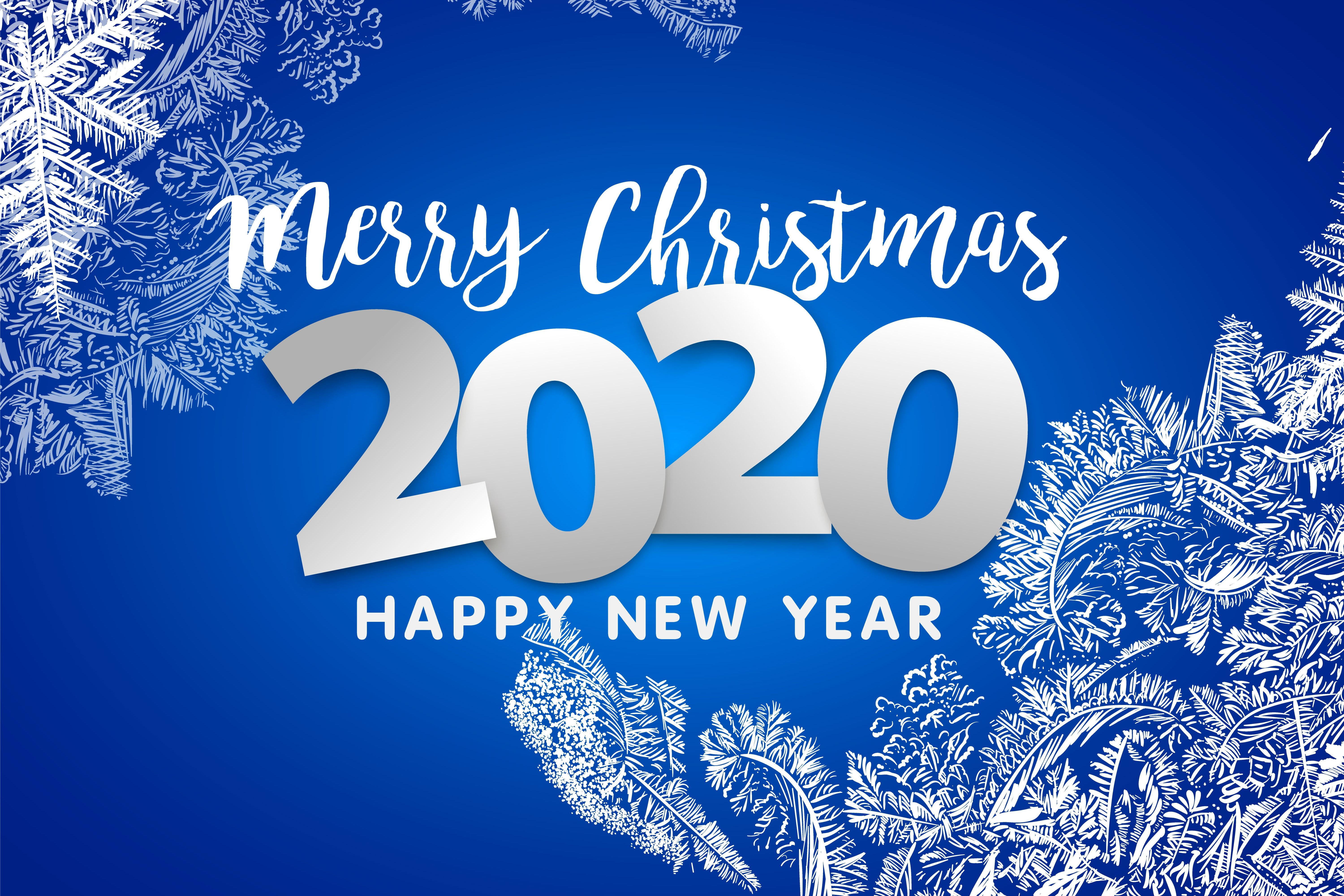 New year, Christmas, 5K, patterns, 2020, background, HD Wallpaper