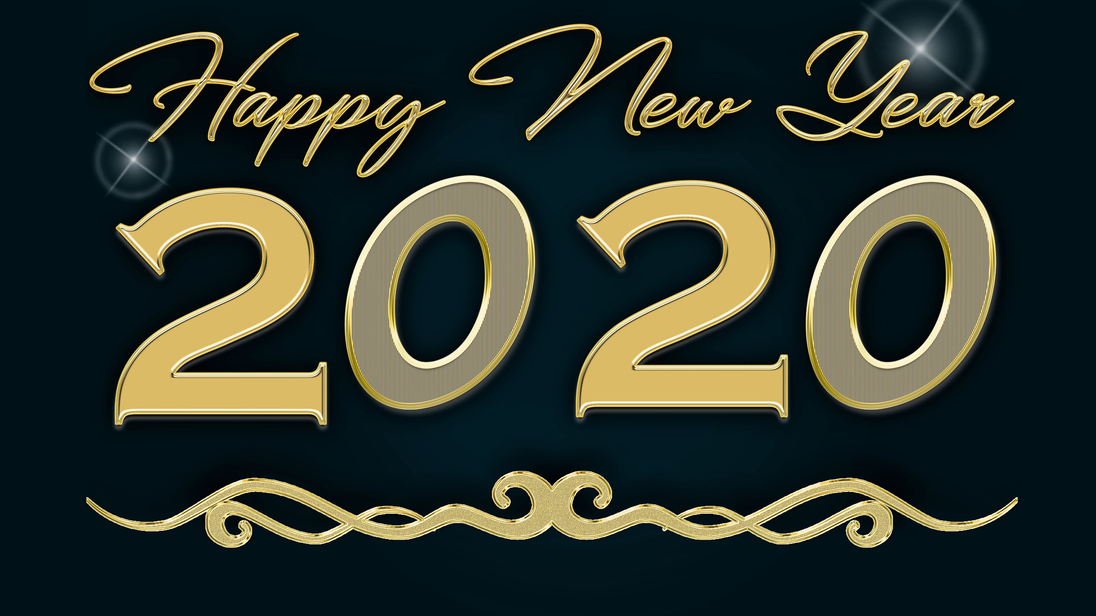 New Year, Holiday, New Year 2020, 4K, Happy New Year, HD Wallpaper