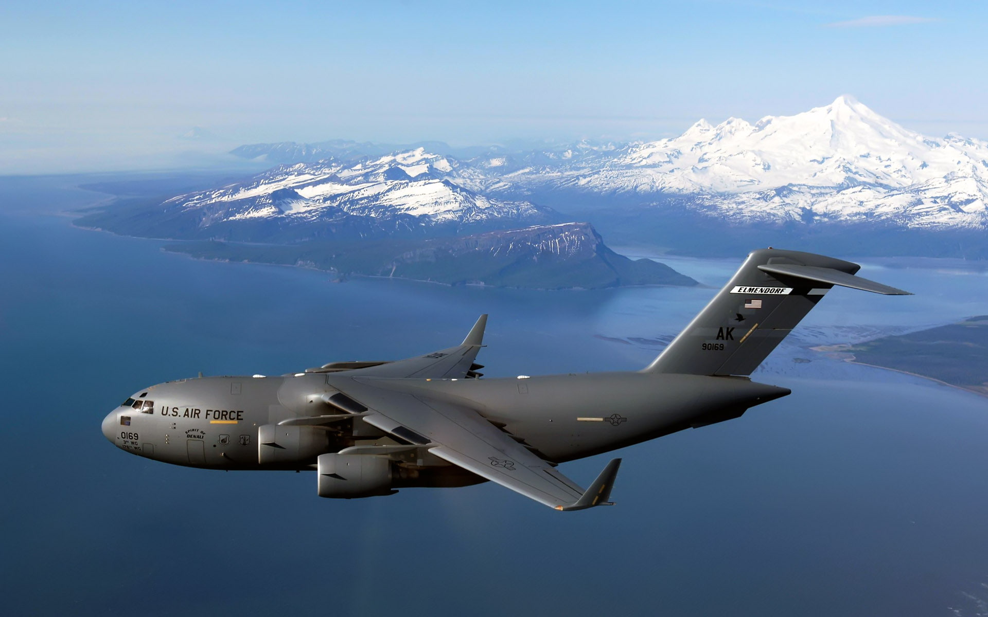 globemaster, iii, over, 1080P, c, alaska, HD Wallpaper