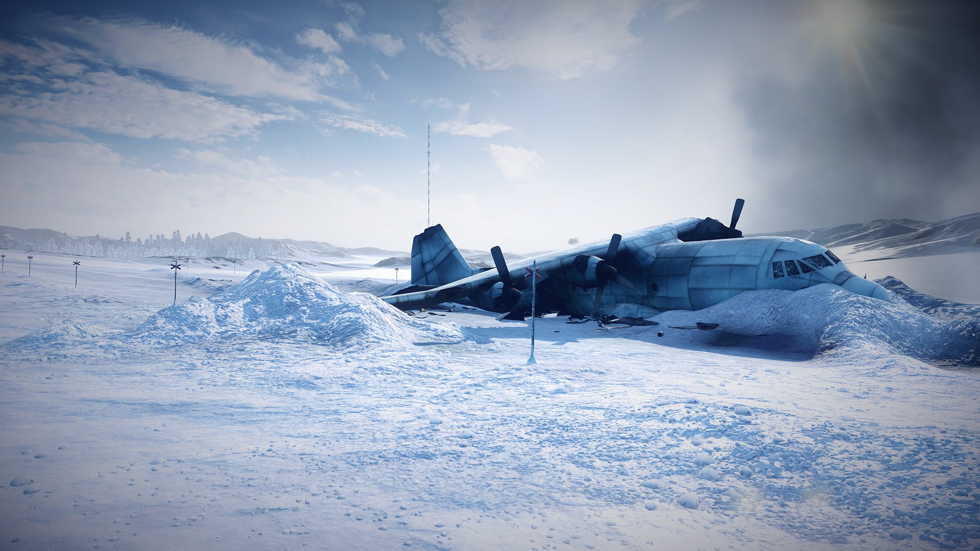 snow, 1080P, accident, crash, plane, hd, nature, winter, airplane, HD Wallpaper