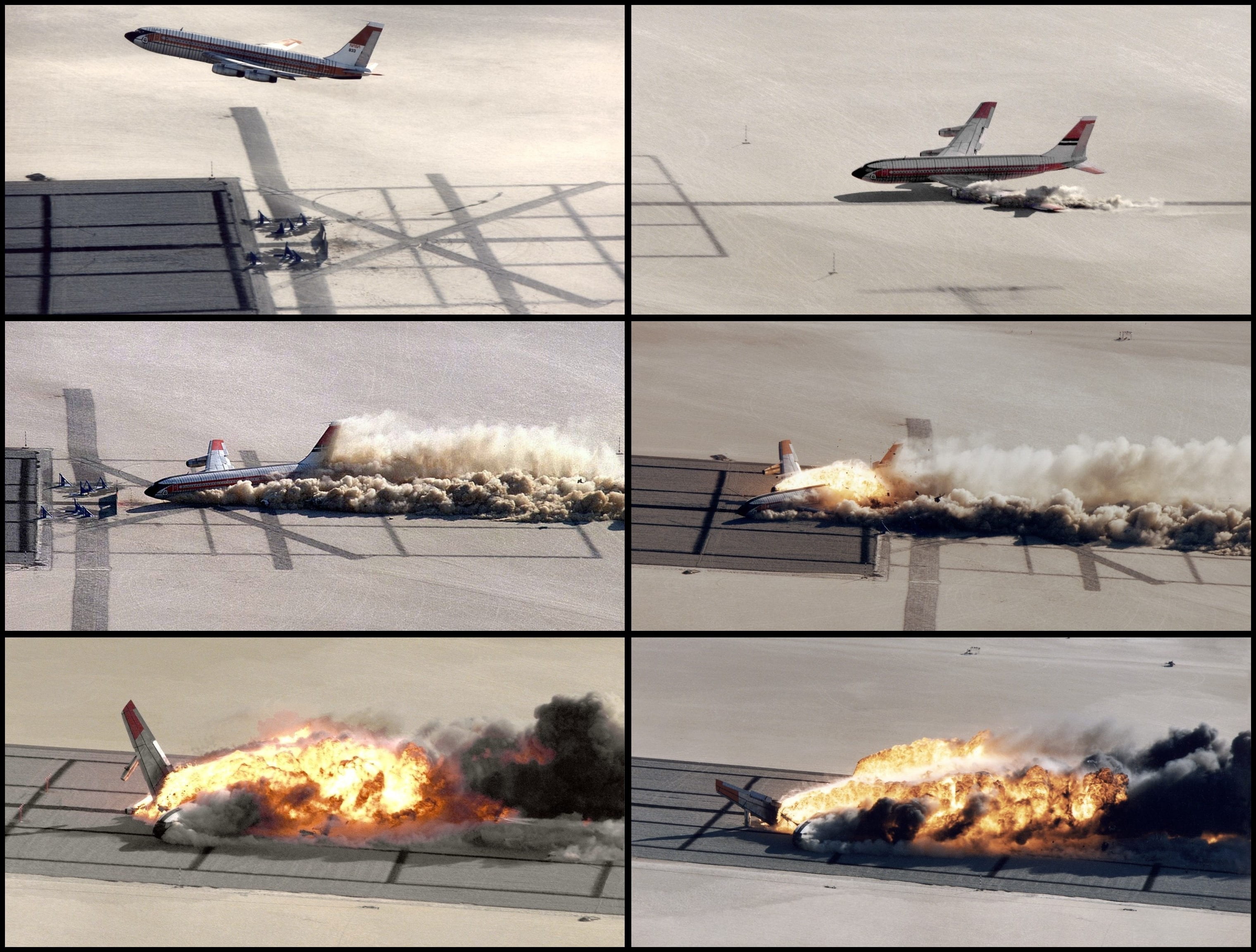 outdoors, mode of transportation, day, fire - natural phenomenon, flame, burning, airport runway, no people, air vehicle, airplane, explosion, collage, HD Wallpaper