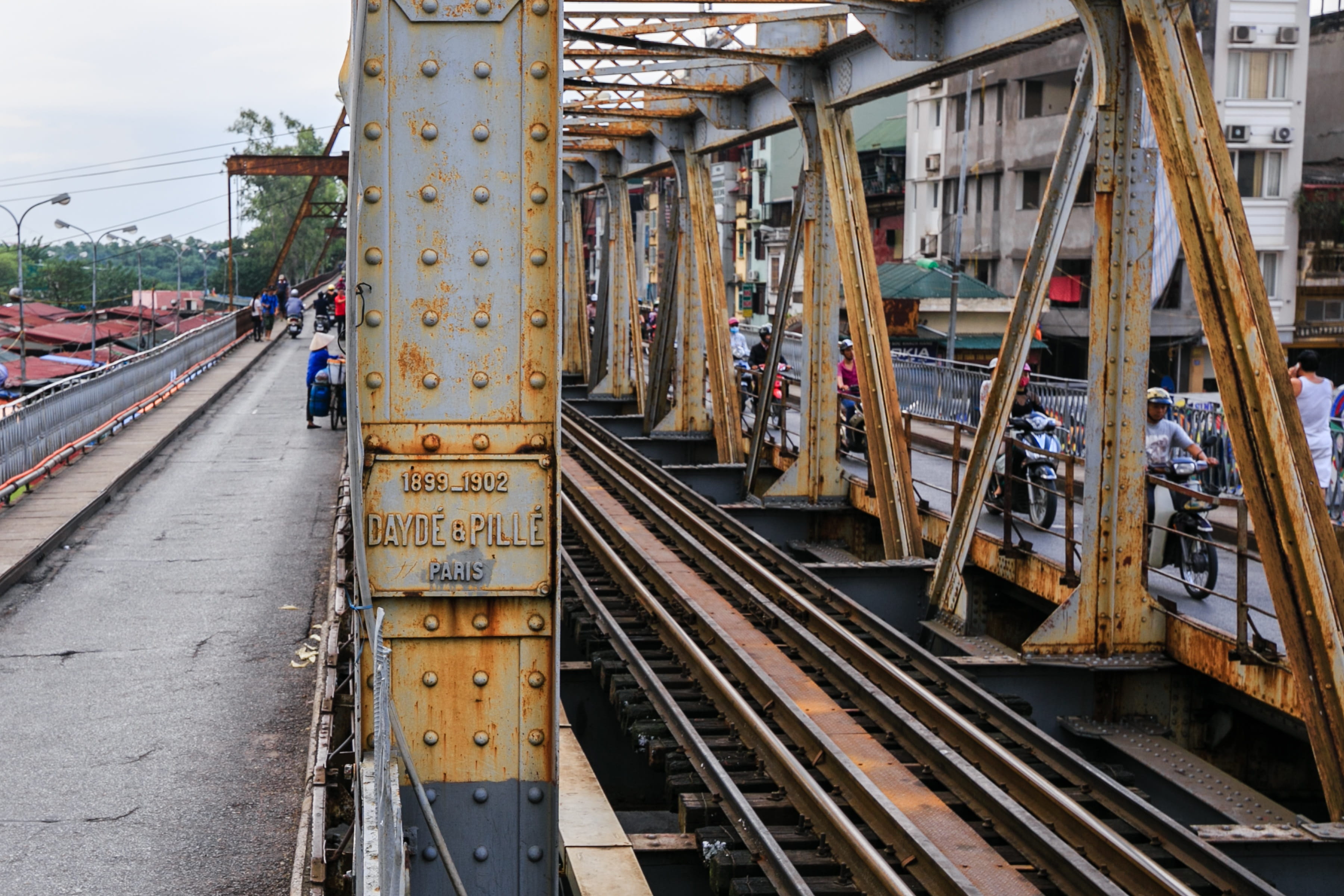 style, shunting yard, rail transportation, business, no people, bridge - man made structure, coloring, french colonial, write, track, cultural, railroad track, HD Wallpaper