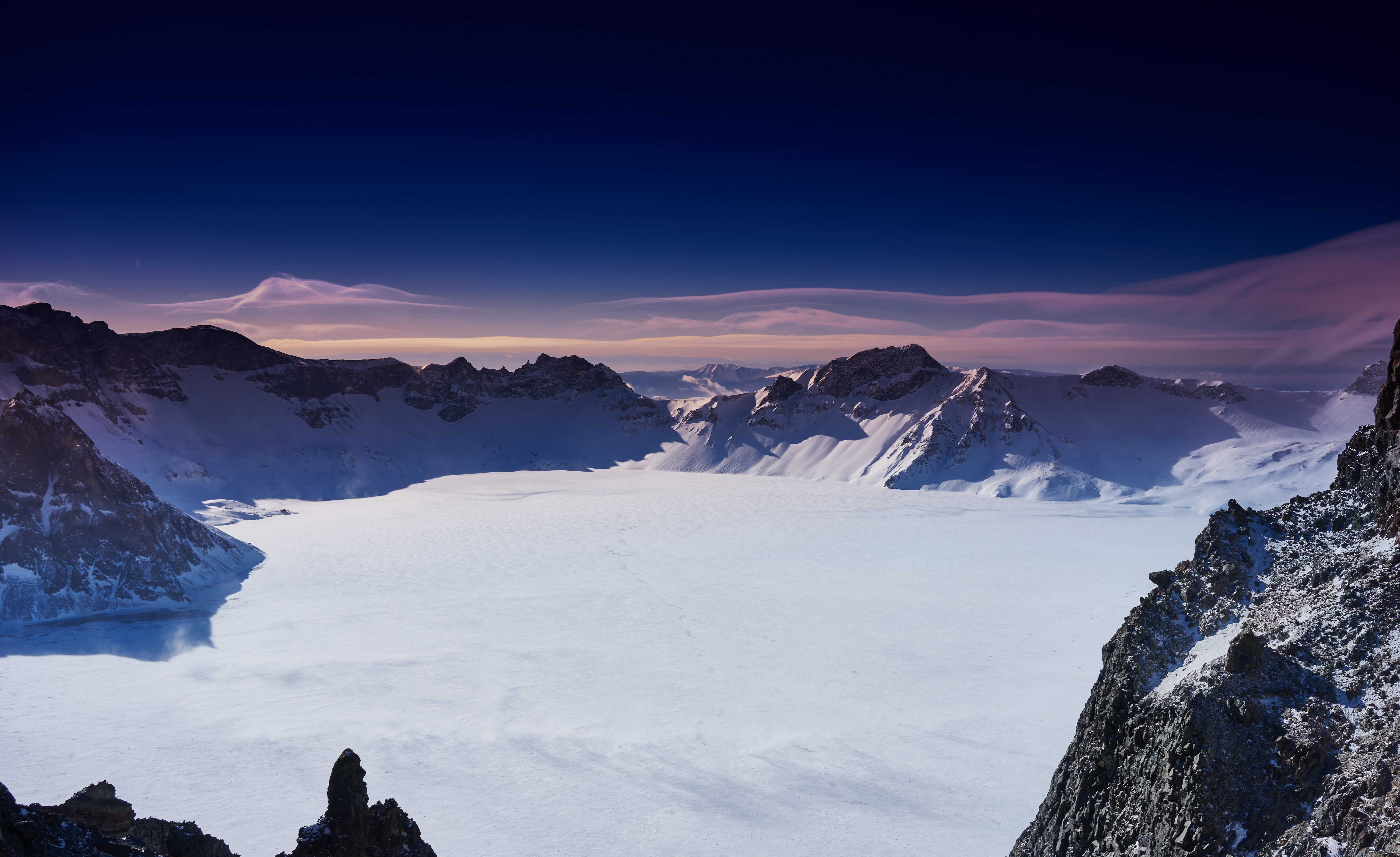 5K, winter, china, changbai, HD Wallpaper