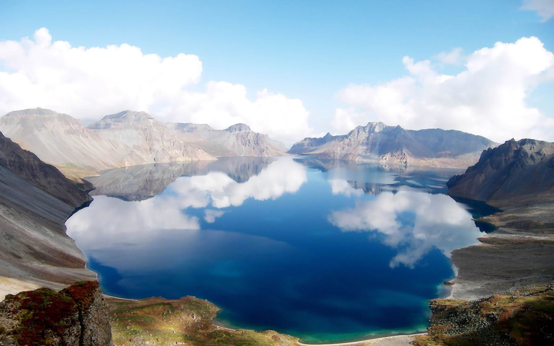 water, no people, non-urban scene, sky, physical geography, body, landscape, geology, china, 1080P, outdoors, remote, heaven, beauty in nature, HD Wallpaper