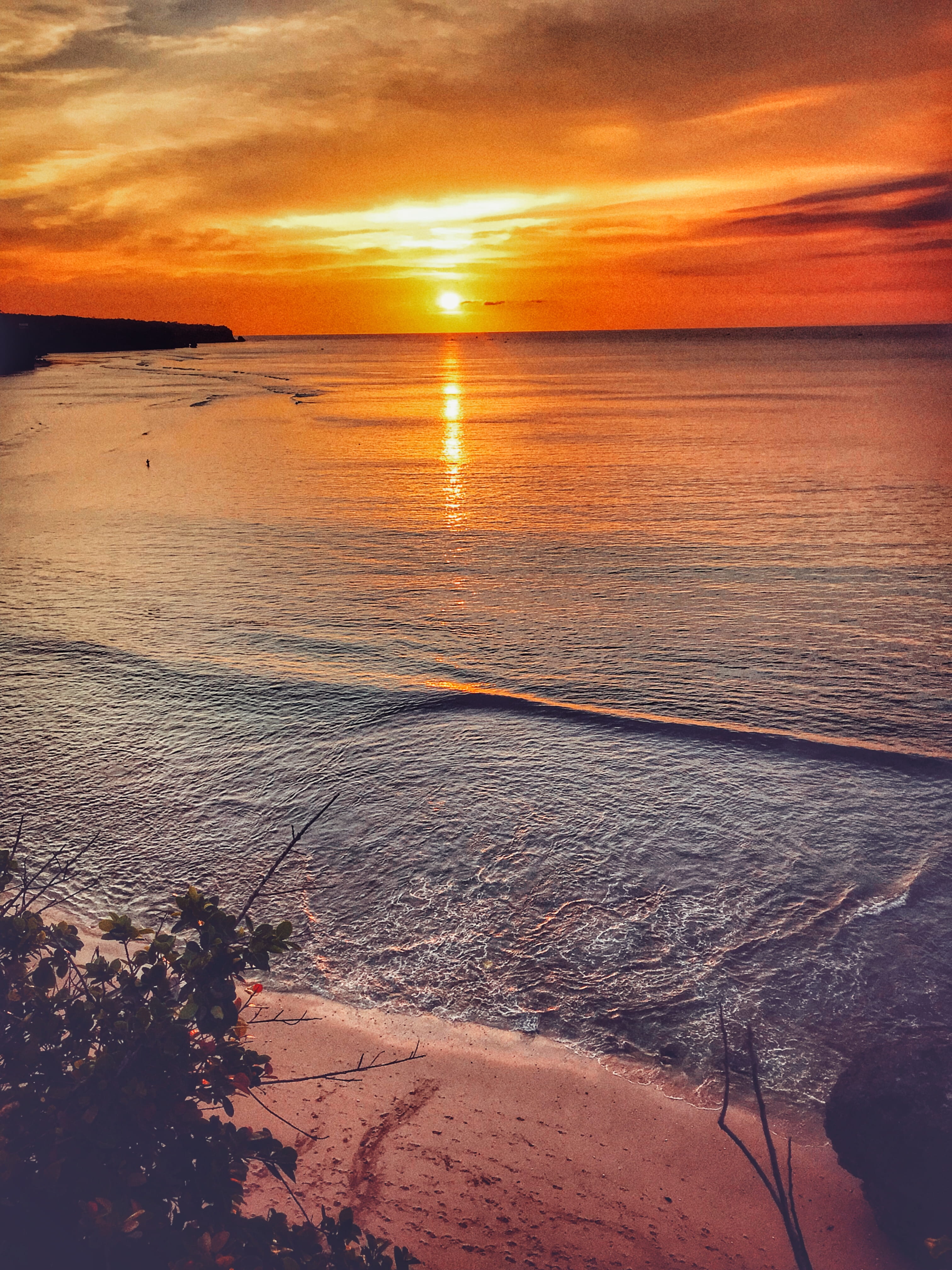 nature, land, beauty in nature, tranquility, balicili, pantai, no people, sunset, cloud - sky, dream, 4K, tranquil scene, heaven, wave, surfers, Phone HD Wallpaper