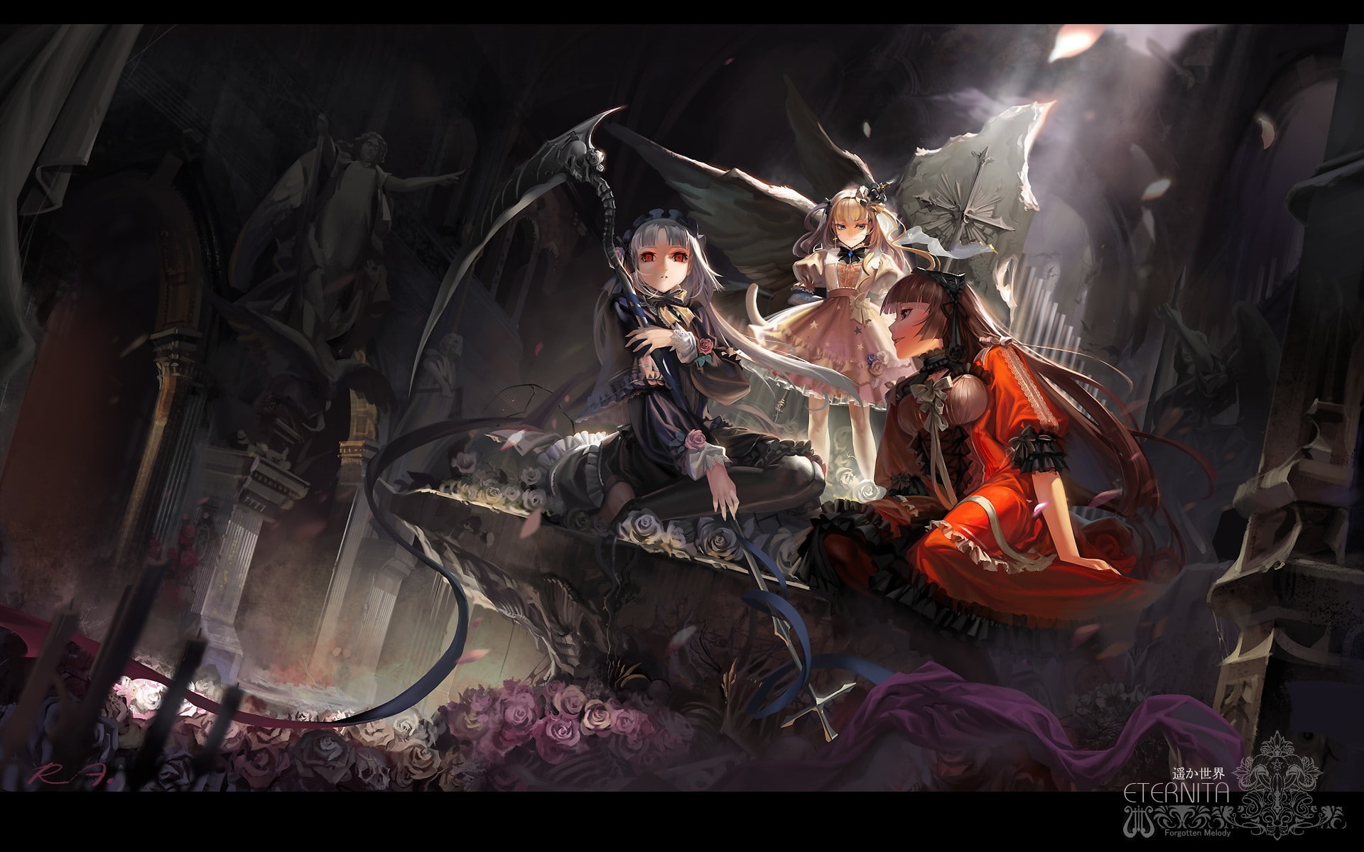 1080P, RPG, scythe, anime, video games, HD Wallpaper