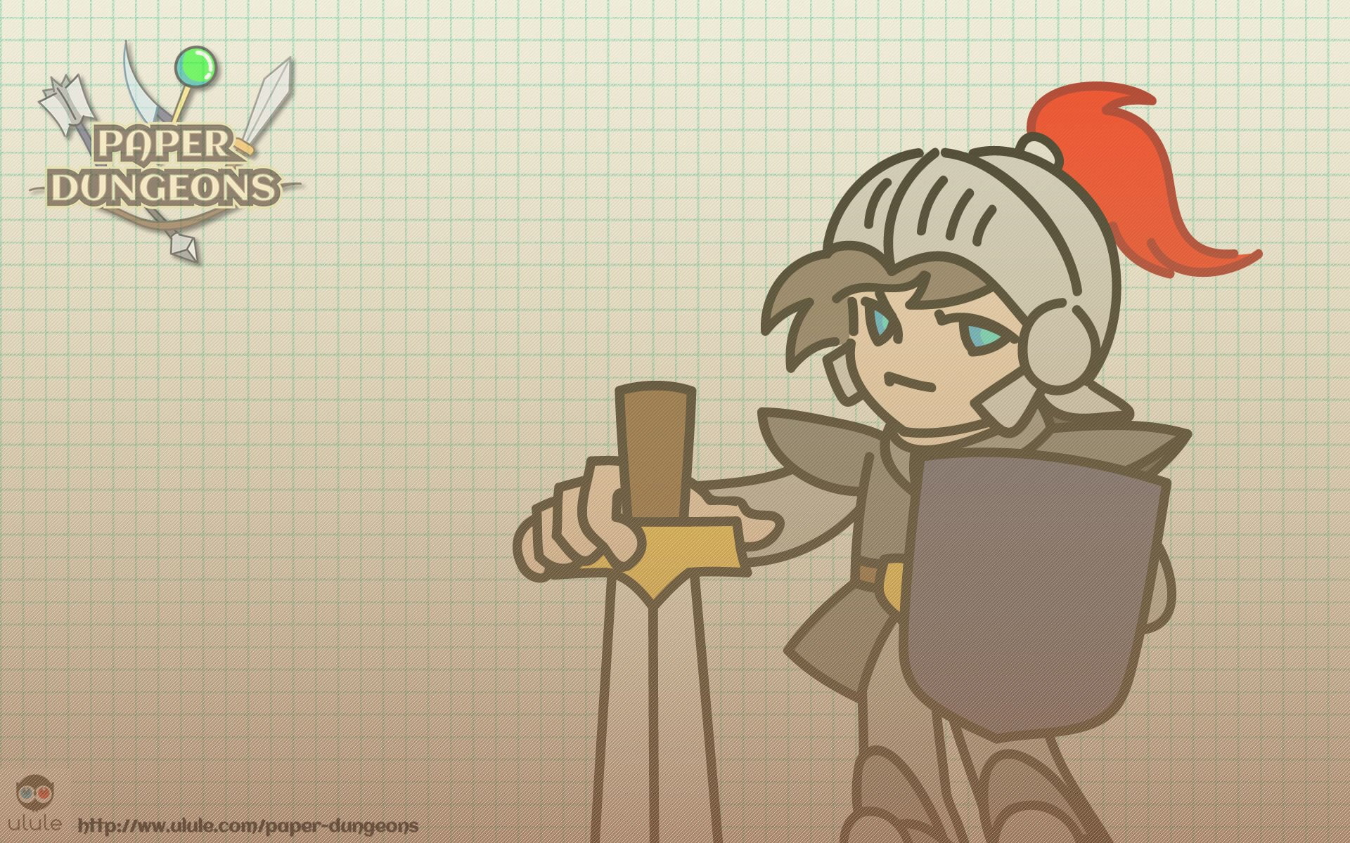 Paper Dungeons, Anime, RPG, 1080P, Video Game, Puzzle, HD Wallpaper