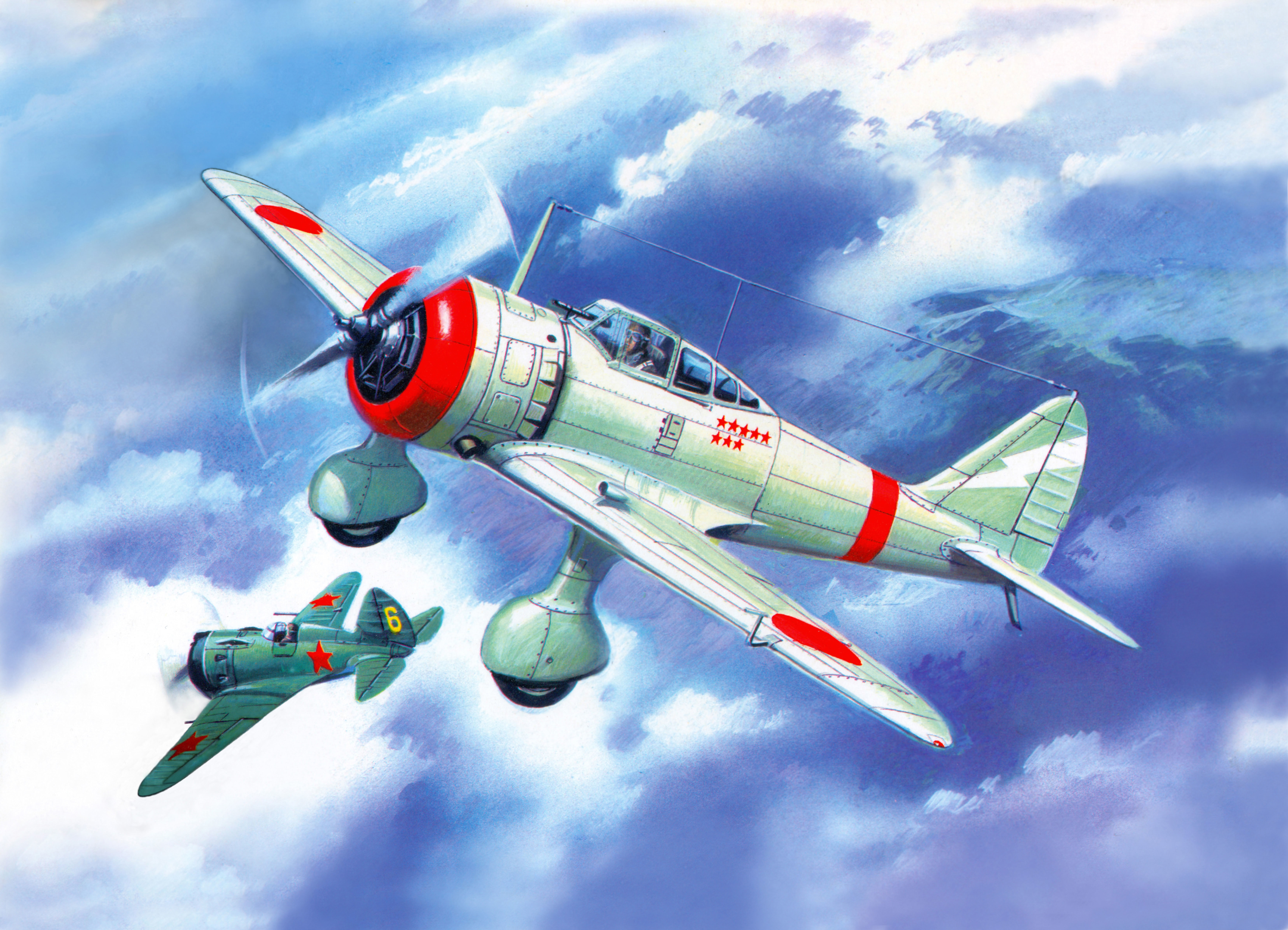 figure, b, single, air, toy, river, piston, area, army, ki, Nakajima That-27b, Khalkin-Gol.1939god, the sky, single-engine, Japanese, Soviet, fighter, japan, HD Wallpaper