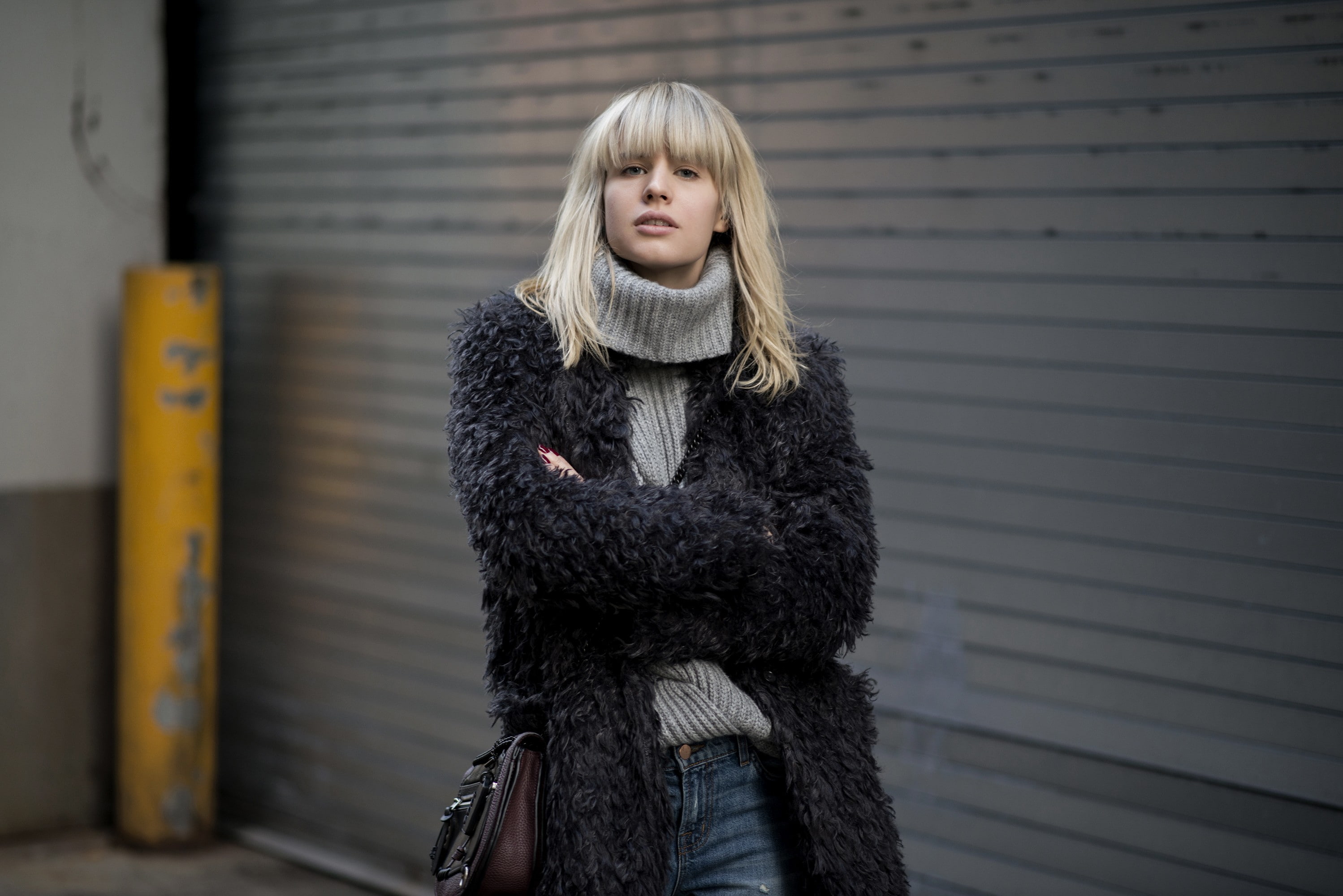hairstyle, cold temperature, portrait, beautiful woman, 2K, Lisa Dengler, winter, one person, looking at viewer, young adult, standing, front view, fur, HD Wallpaper