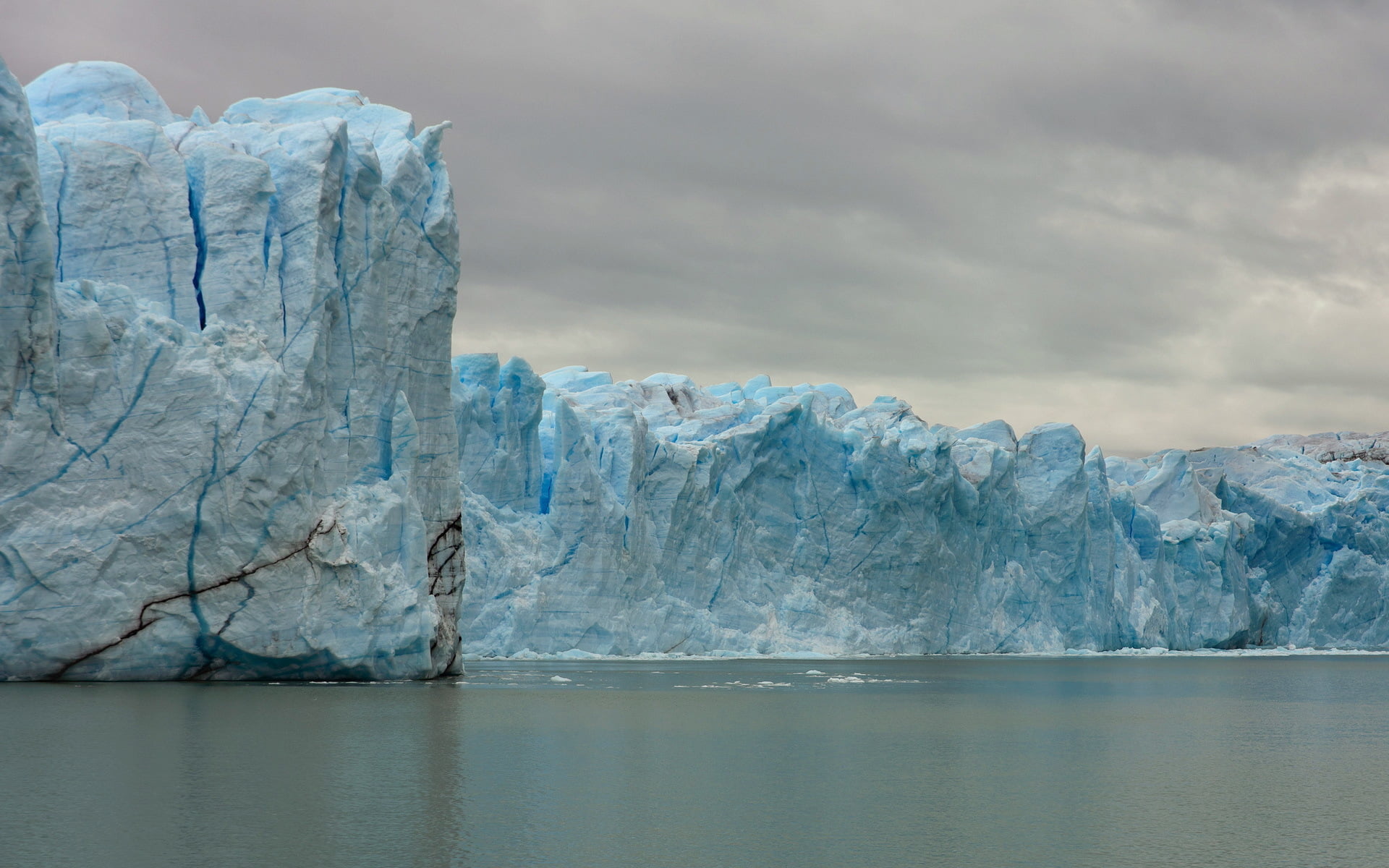 sea, cold, sky, landscape, water, wilderness, environmental issues, urban skyline, scenery, cold temperature, El Calafate, climate change, range, HD Wallpaper