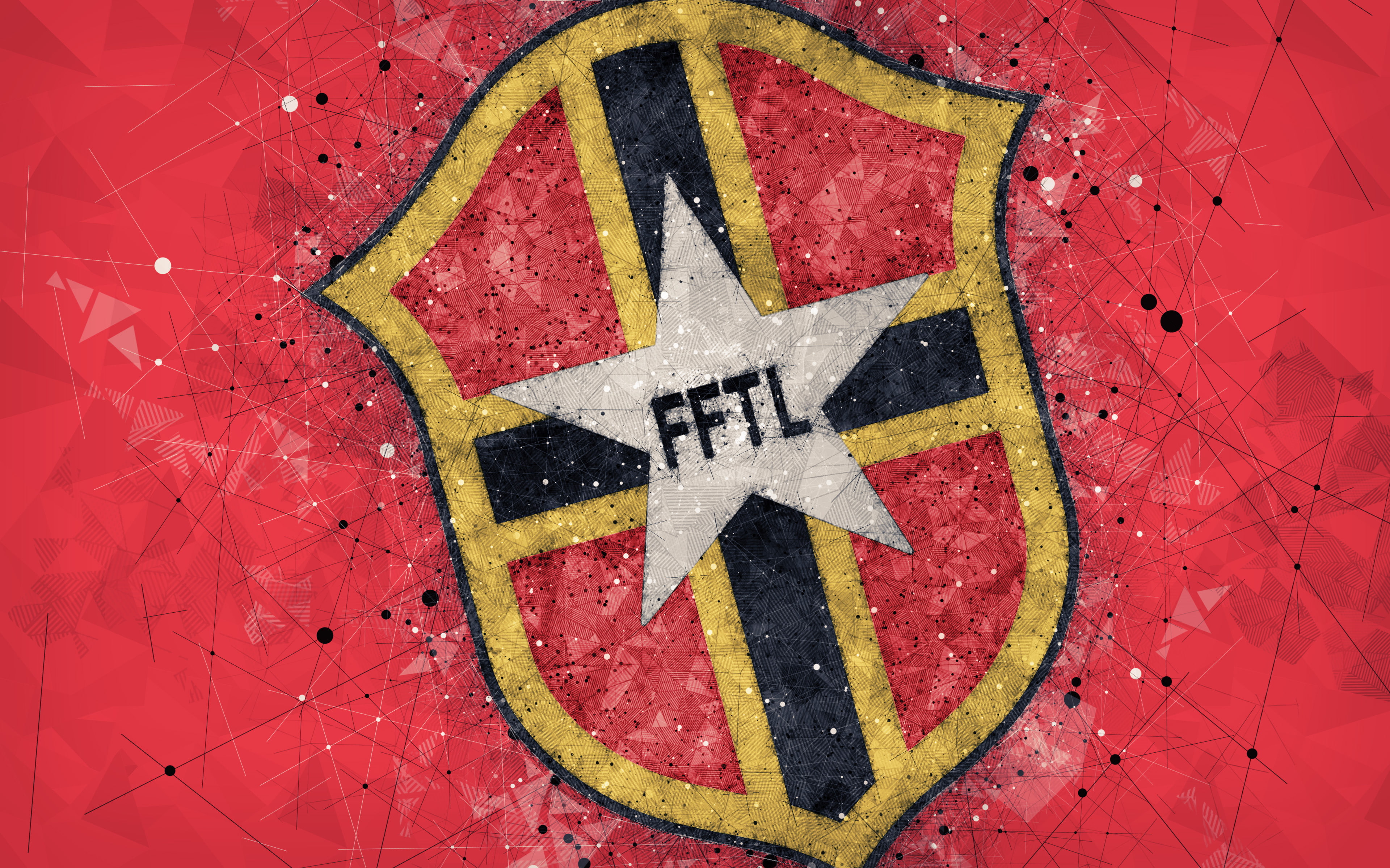 Emblem, East Timor National Football Team, 4K, Logo, Soccer, East Timor, HD Wallpaper