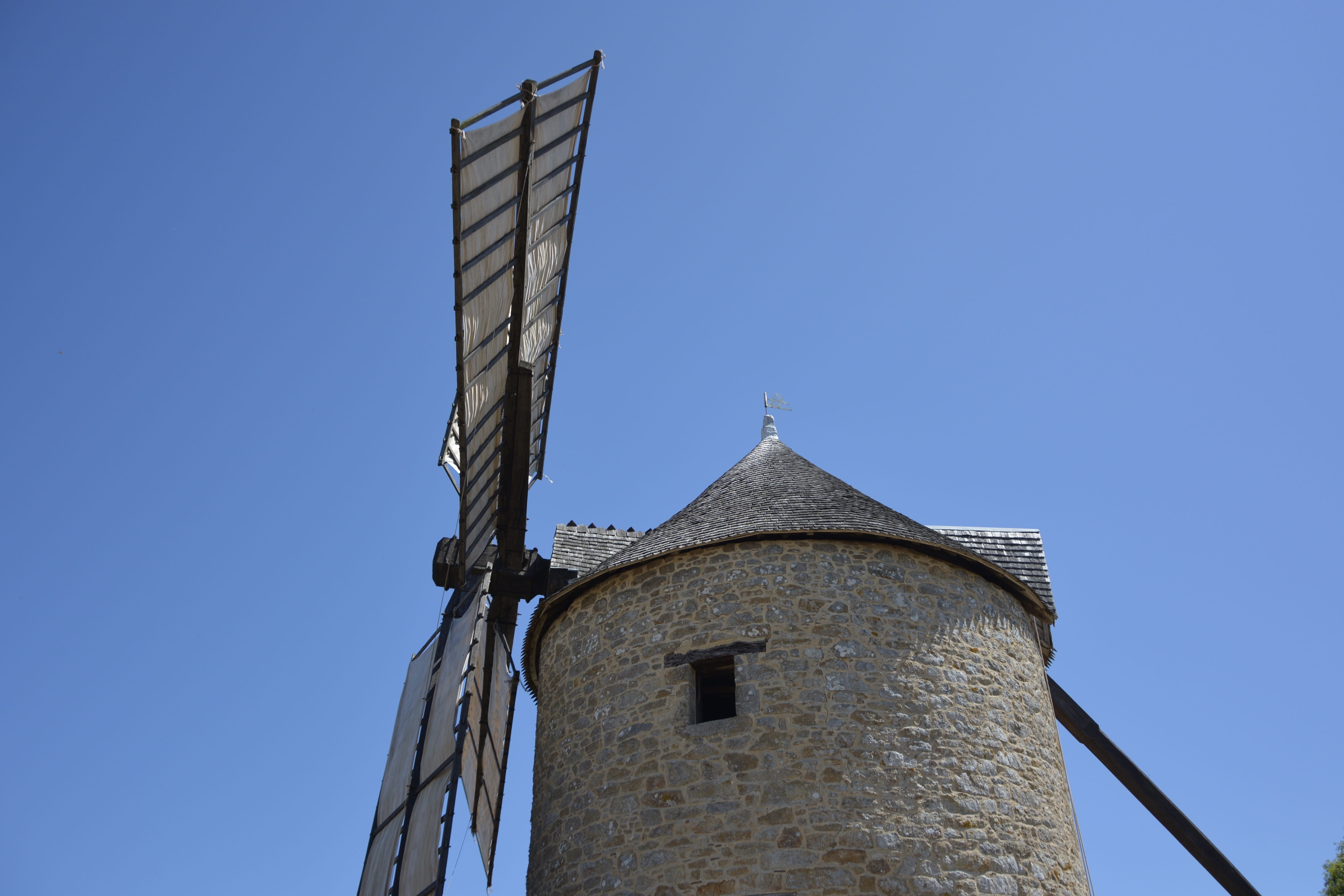 building, mill functional, built structure, wings of the moulin, tower, renewable energy, 5K, harvest, sky, bretagne ille et vilaine, no people, spire, HD Wallpaper