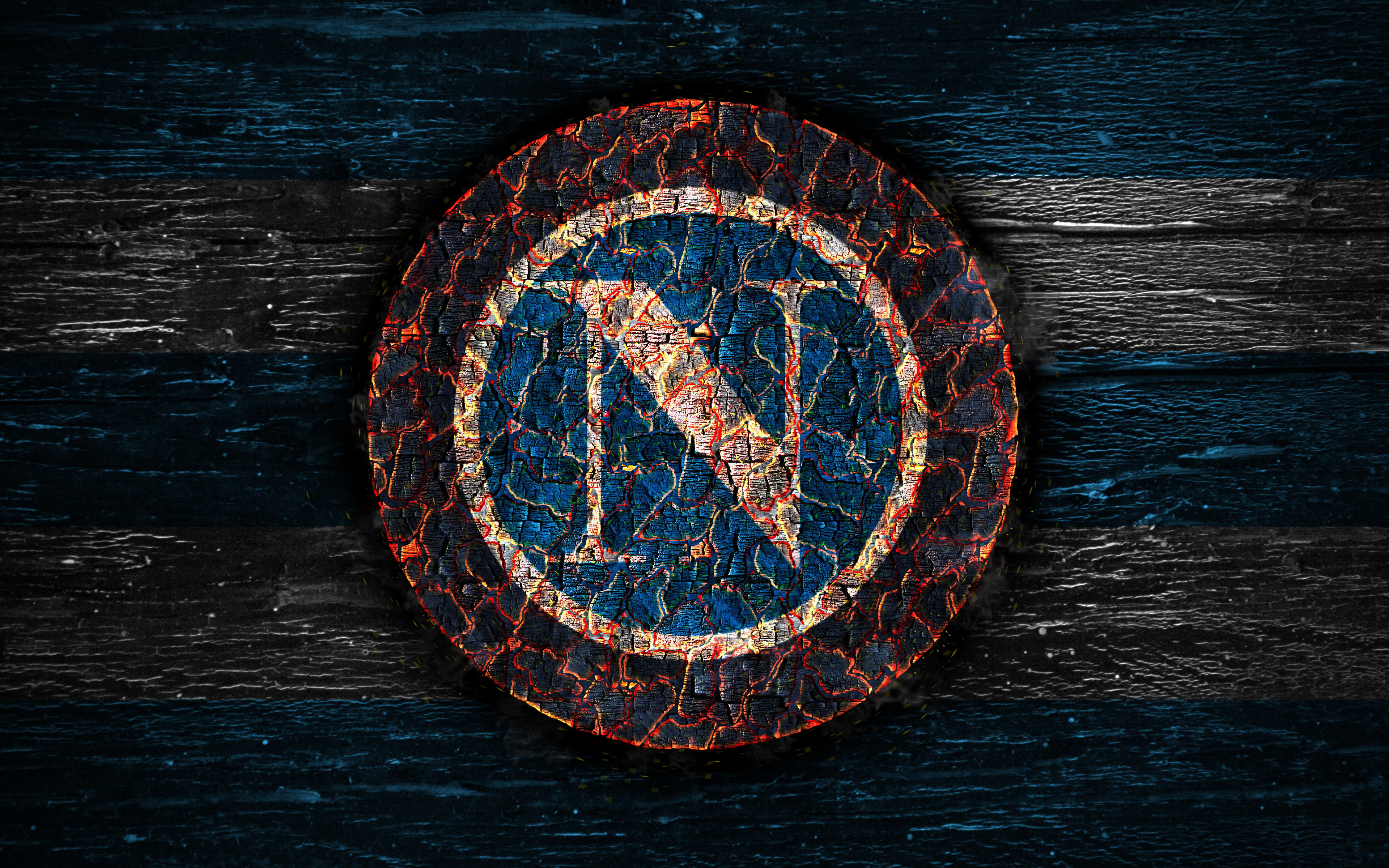 Logo, 4K, Soccer, S.S.C. Napoli, HD Wallpaper