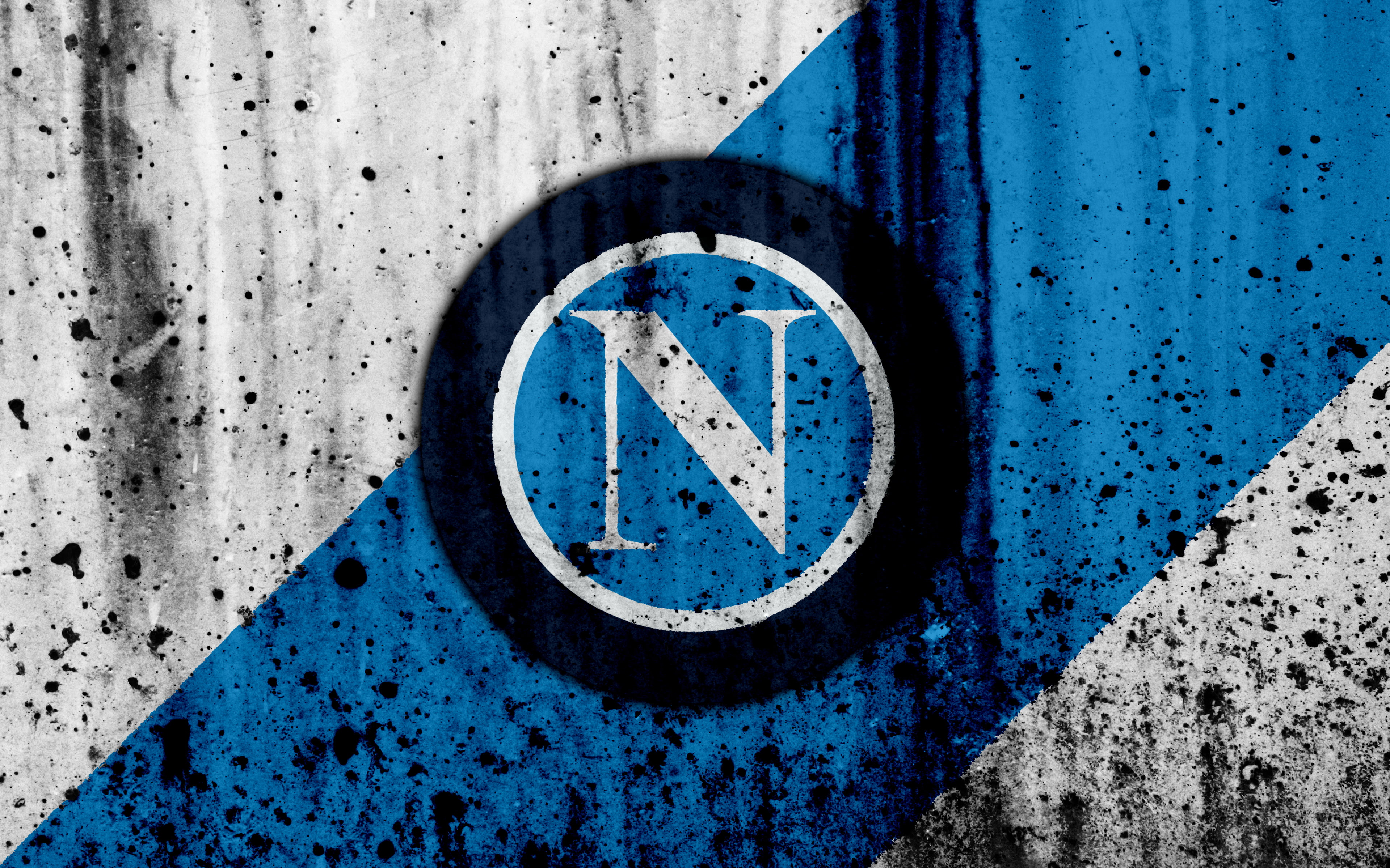 S.S.C. Napoli, Soccer, Logo, 4K, HD Wallpaper