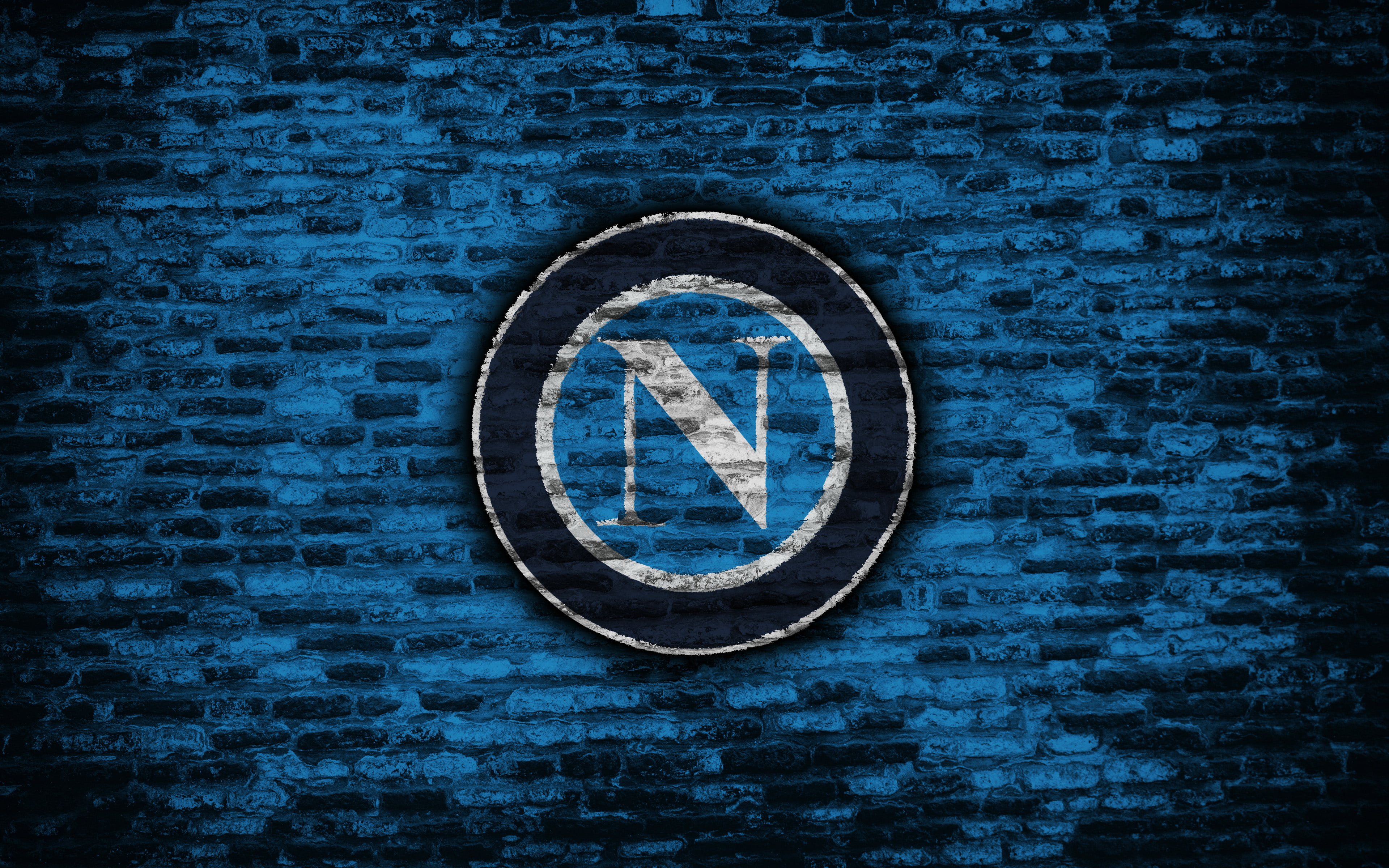 4K, Logo, S.S.C. Napoli, Soccer, HD Wallpaper