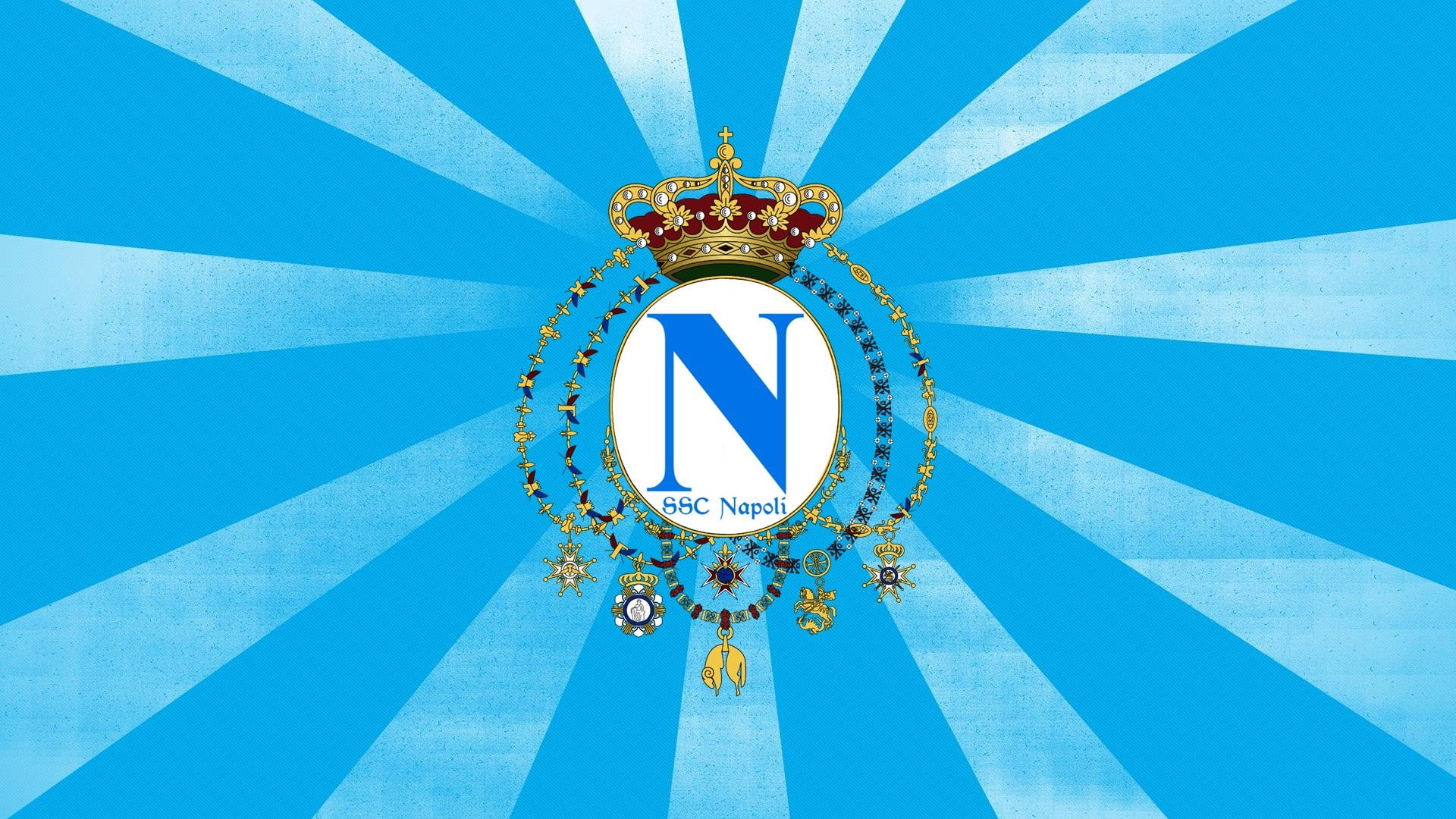 artwork, crown, 1080P, soccer clubs, Napoli, HD Wallpaper