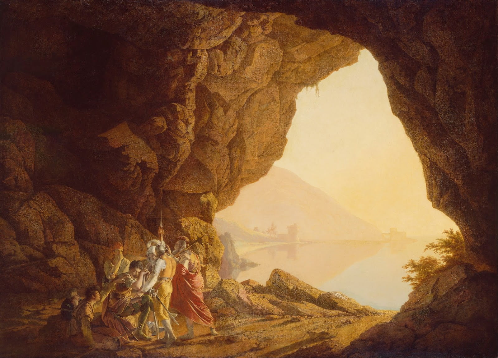 formation, eroded, non-urban scene, rock formation, Joseph Wright, beauty in nature, travel destinations, tranquility, 720P, outdoors, cave, solid, tranquil scene, HD Wallpaper