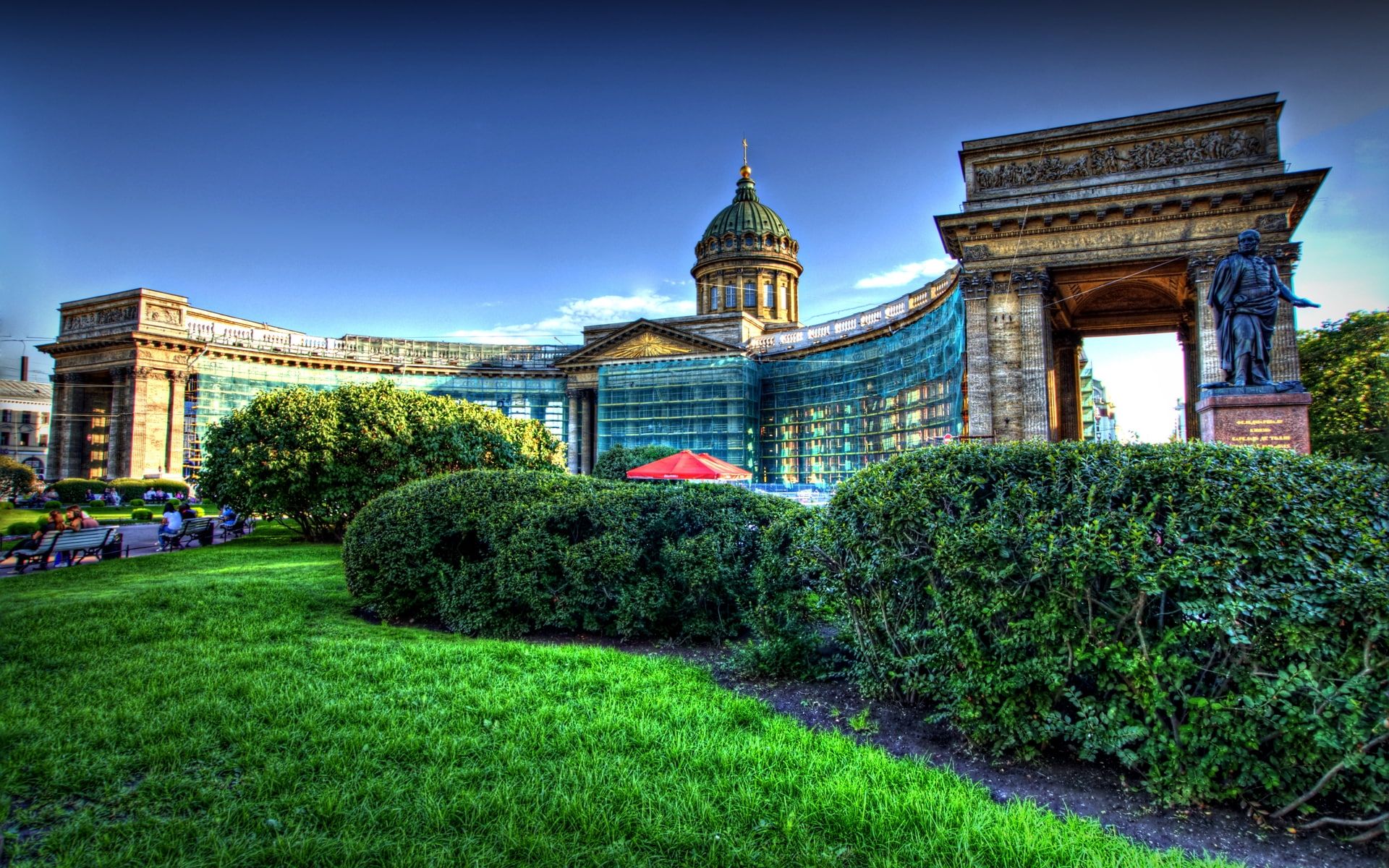photo, 1080P, st, cathedral, kazan, picture, design, hdr, petersburg, HD Wallpaper
