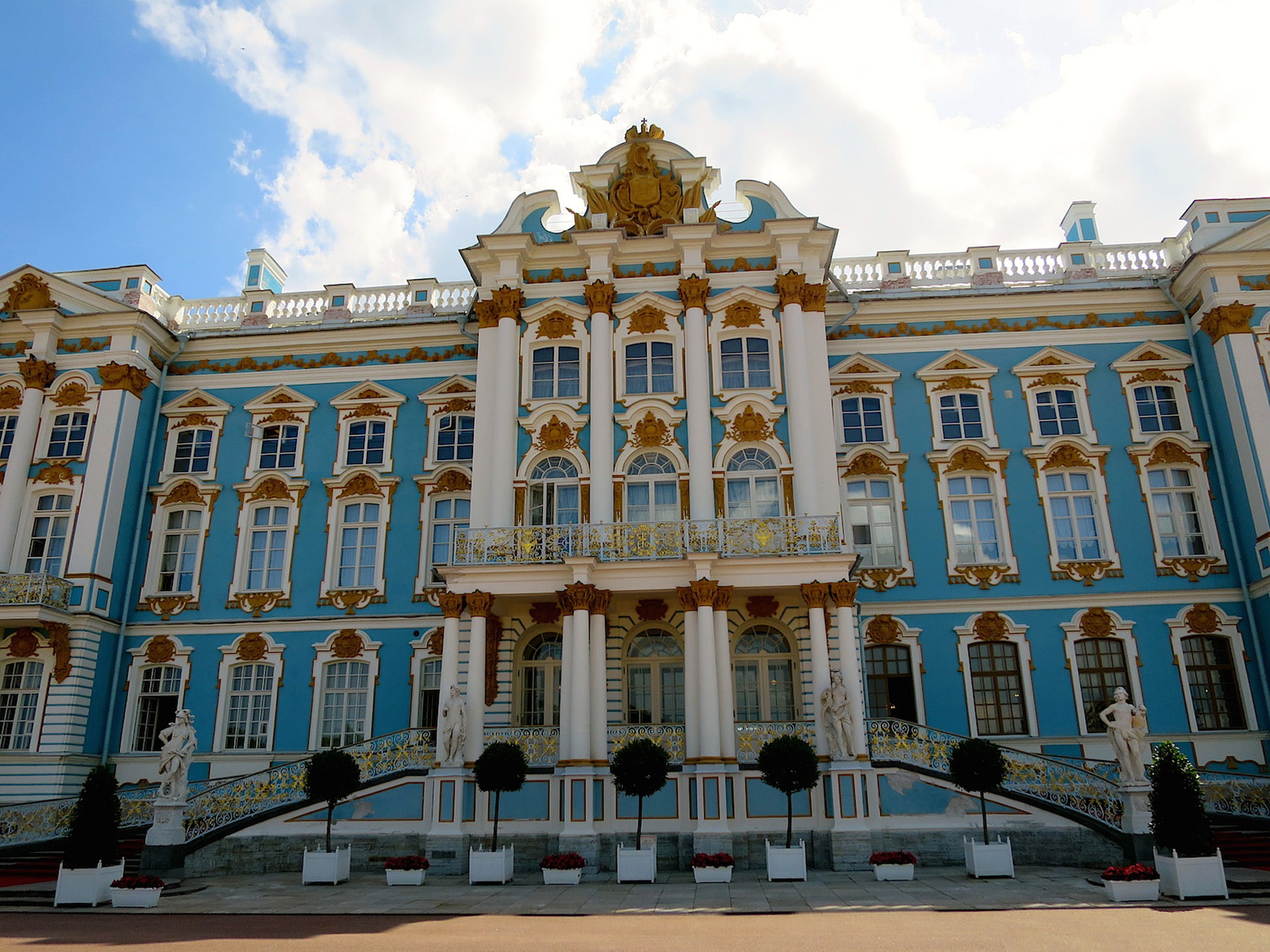 st, palace, catherine, 1080P, petersburg, russia, HD Wallpaper
