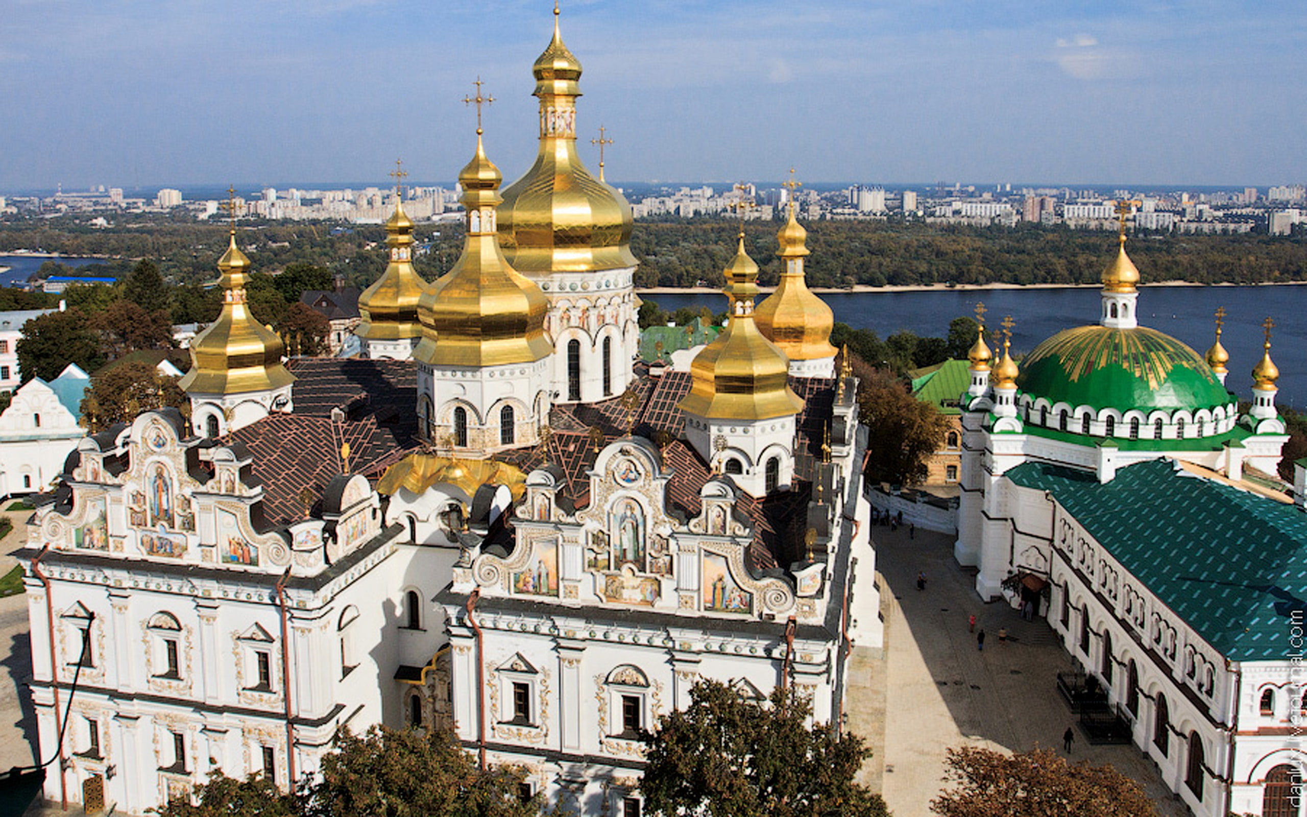 pechersk, lavra, kiev, assumption, cathedral, 2K, HD Wallpaper