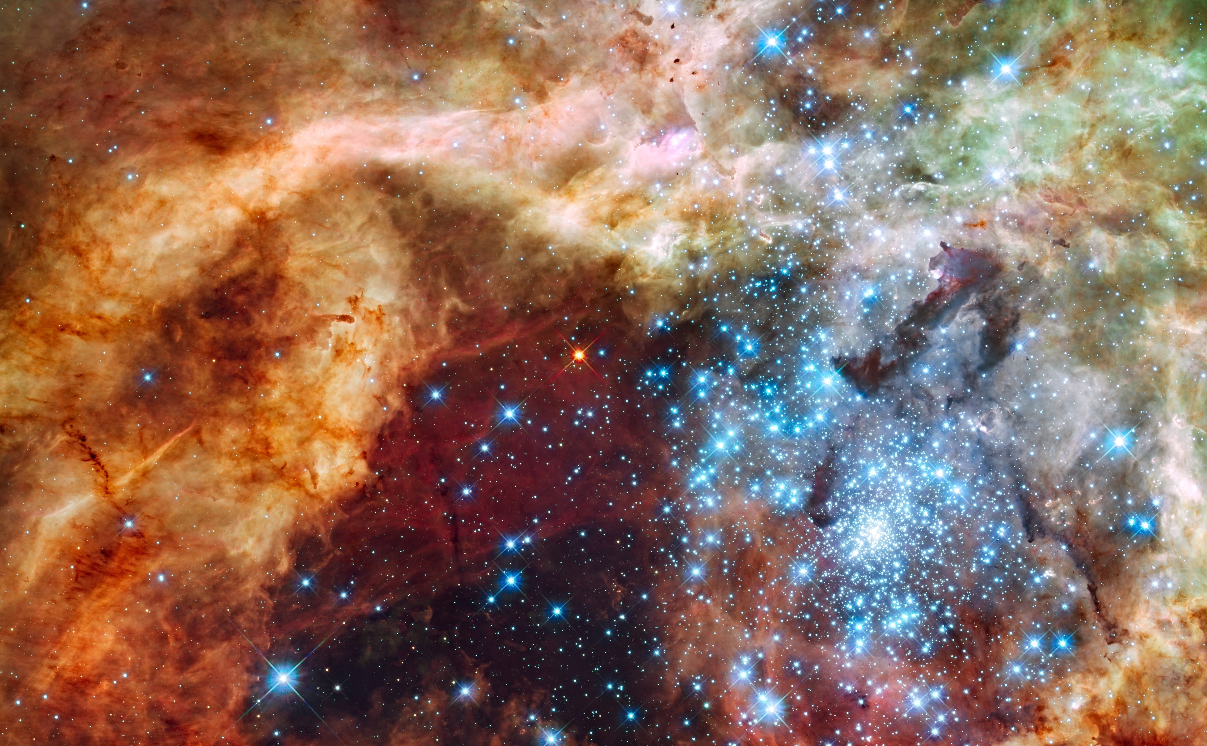 cloud - sky, star - space, galaxy, luminosity, no people, Universe, satellite view, illustration, stars, nature, cluster, illuminated, night, infinity, HD Wallpaper