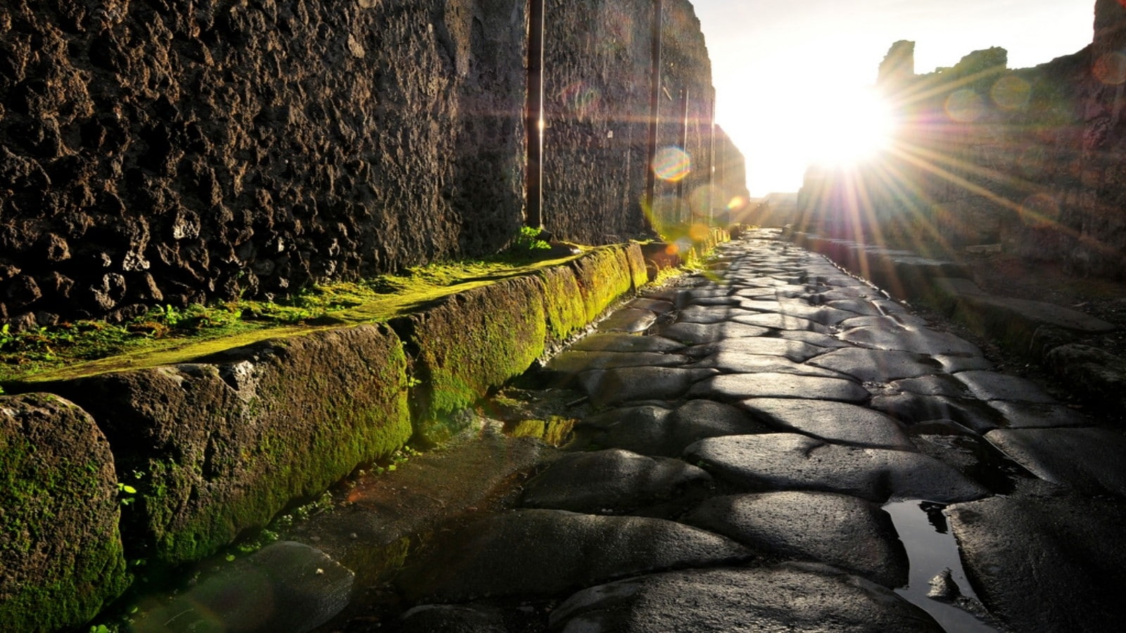 street, italia, art, aircraft, ruins, Italy, 720P, pompei, hd, antique, HD Wallpaper