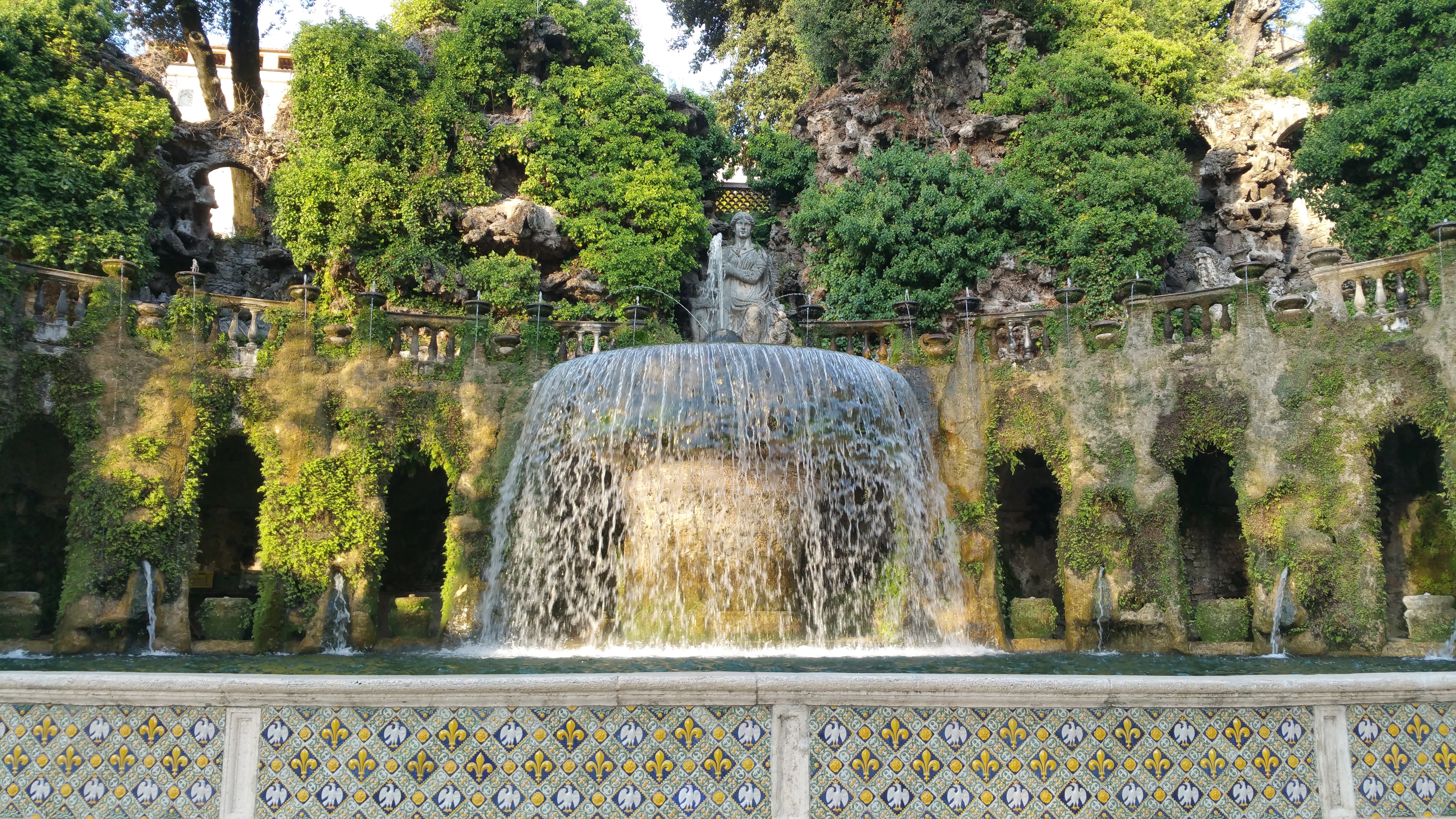 ruins, day, 5K, sculpture, italy, statue, male likeness, built structure, art and craft, deste, tivoli, representation, villa, water, rome, outdoors, villa deste, HD Wallpaper