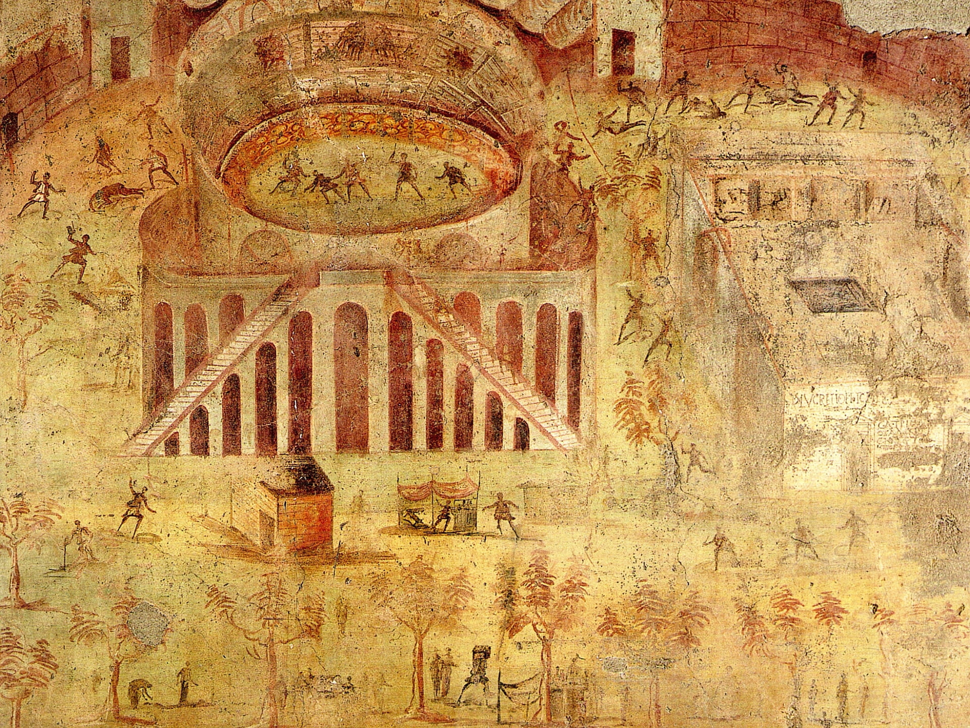 Monuments, Amphitheatre Of Pompeii, 1080P, HD Wallpaper