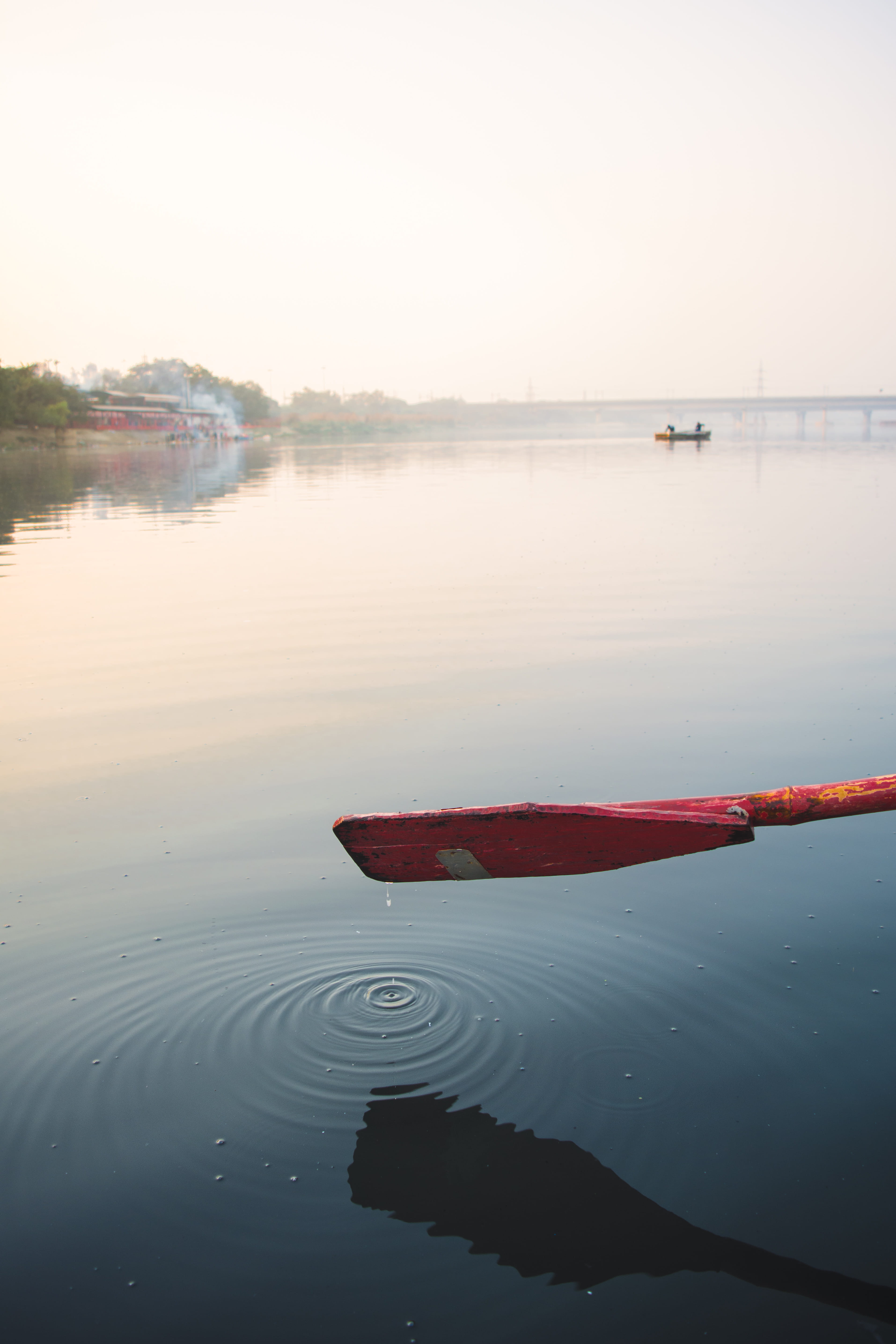 tranquility, patterns, sunset, boat, yamuna ghat, love, pattern, water, nature, nautical vessel, tranquil scene, holy river, floating on water, no people, Phone HD Wallpaper